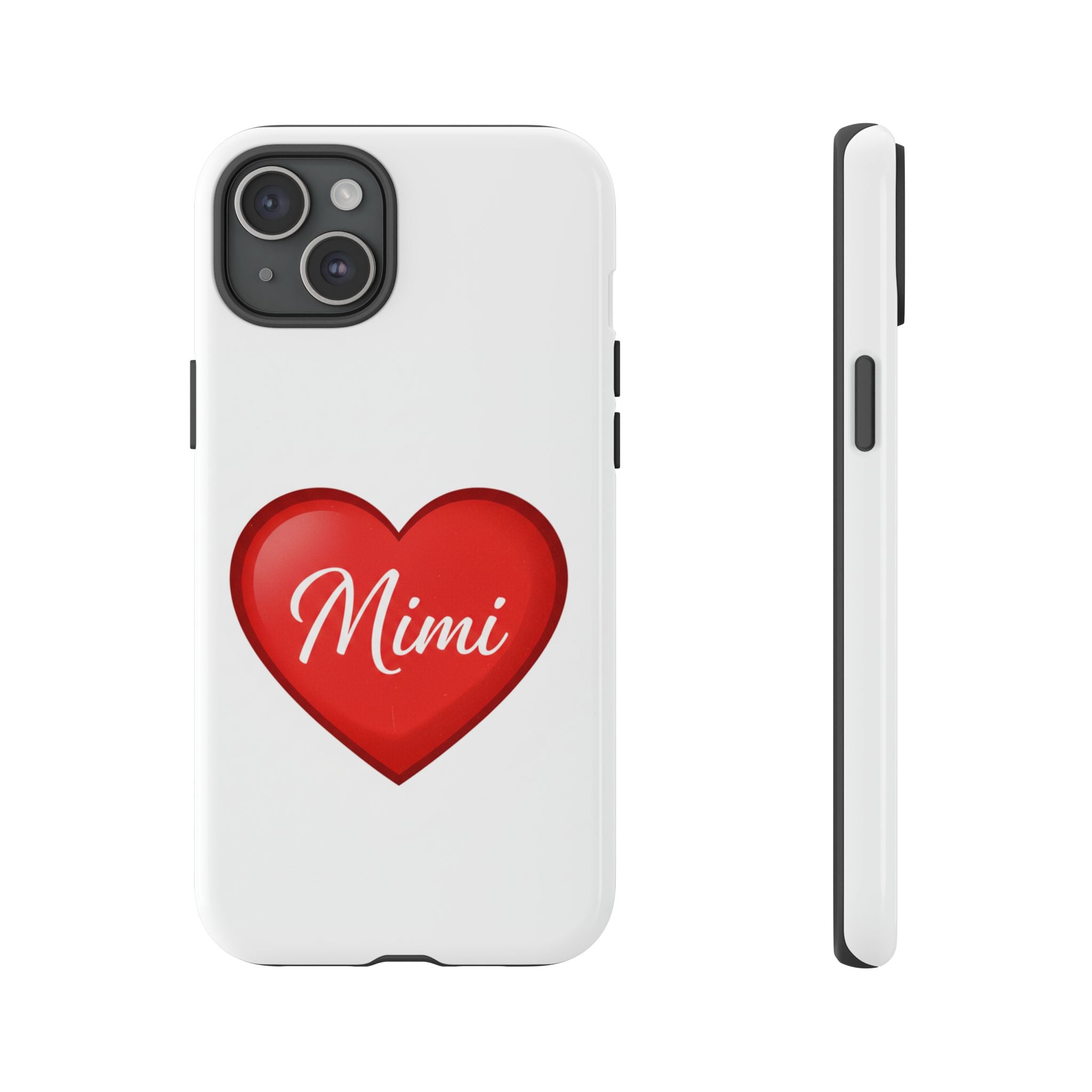 Mimi Heart Phone Case — Personalized Protective Phone Cover for Grandma, Mom & Loved Ones