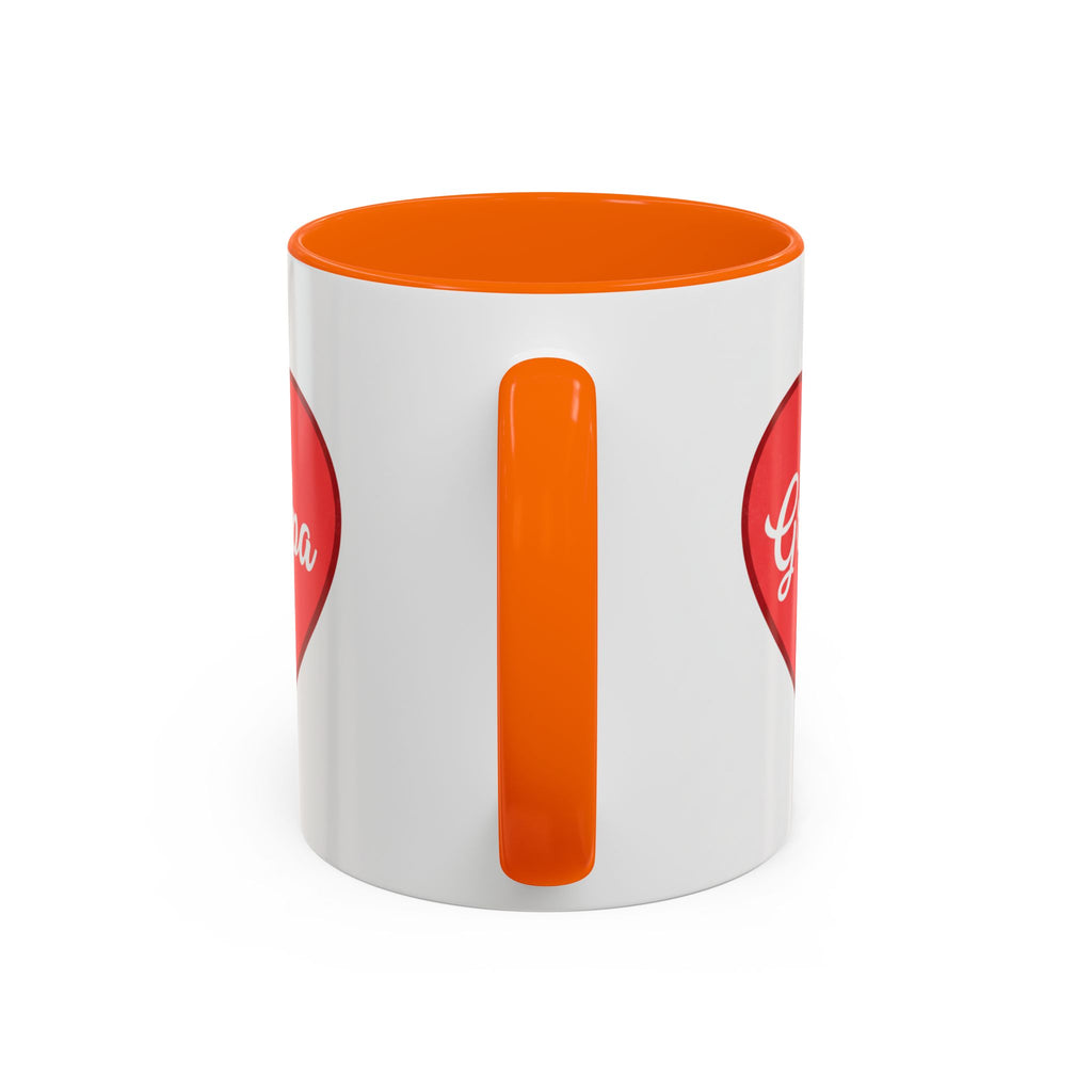 Grandpa Heart Accent Coffee Mug — 11/15oz Gift for Grandfather, Father’s Day & Birthday
