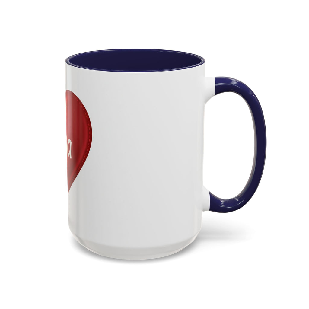 Opa Heart Coffee Mug – Accent Ceramic Mug for Grandpa, Father’s Day & Grandparent Gifts