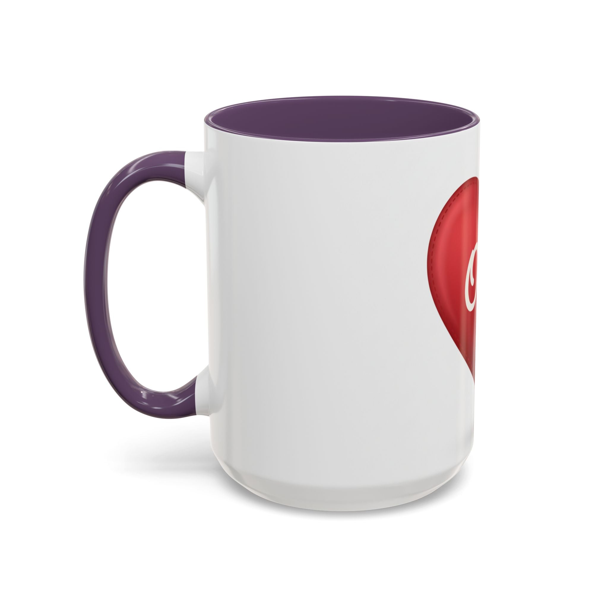 Opa Heart Coffee Mug – Accent Ceramic Mug for Grandpa, Father’s Day & Grandparent Gifts