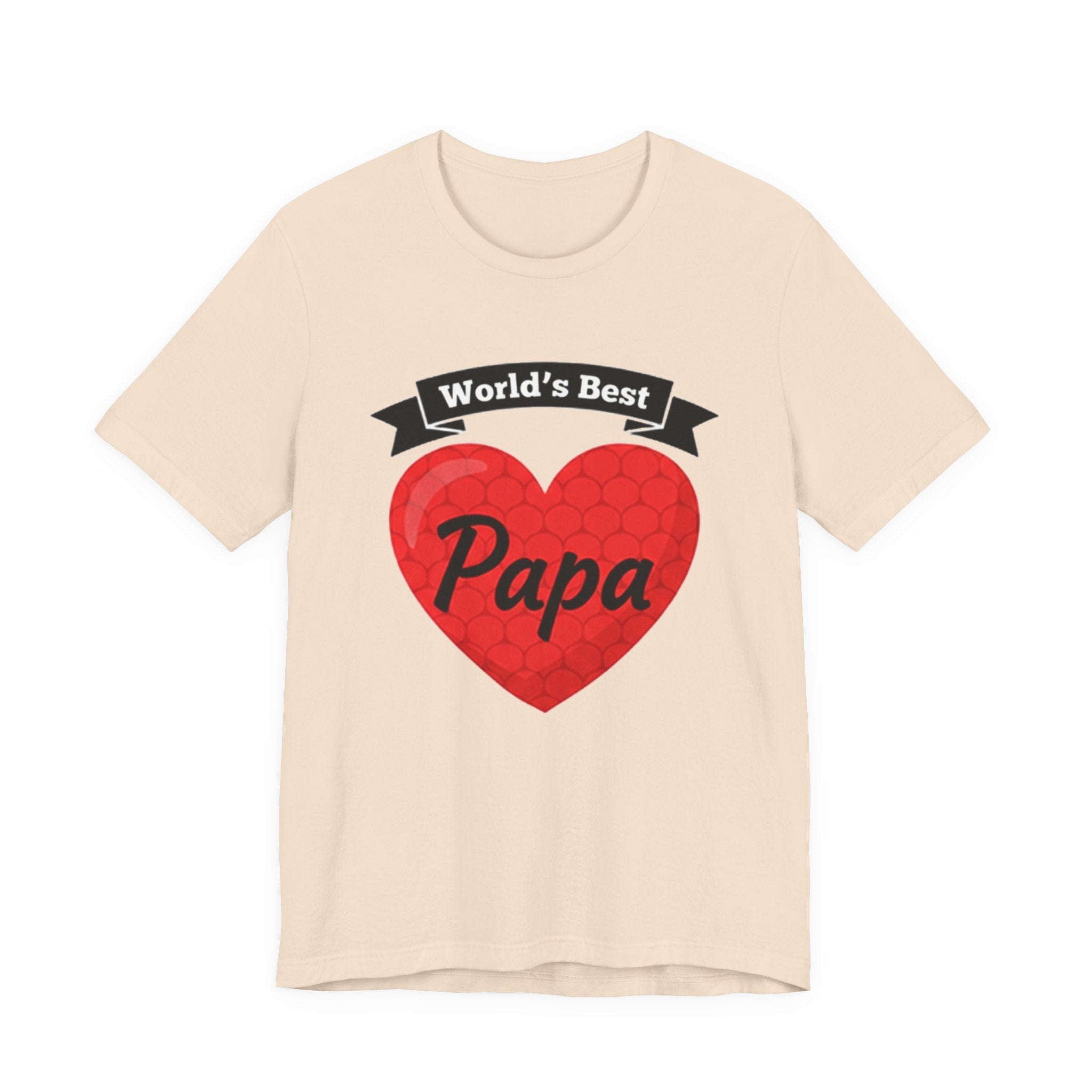 World's Best Papa Heart T-Shirt — Father's Day Gift Tee