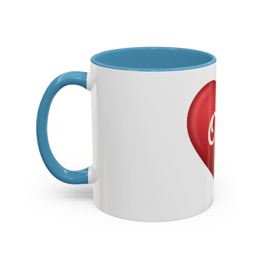 Opa Heart Coffee Mug – Accent Ceramic Mug for Grandpa, Father’s Day & Grandparent Gifts