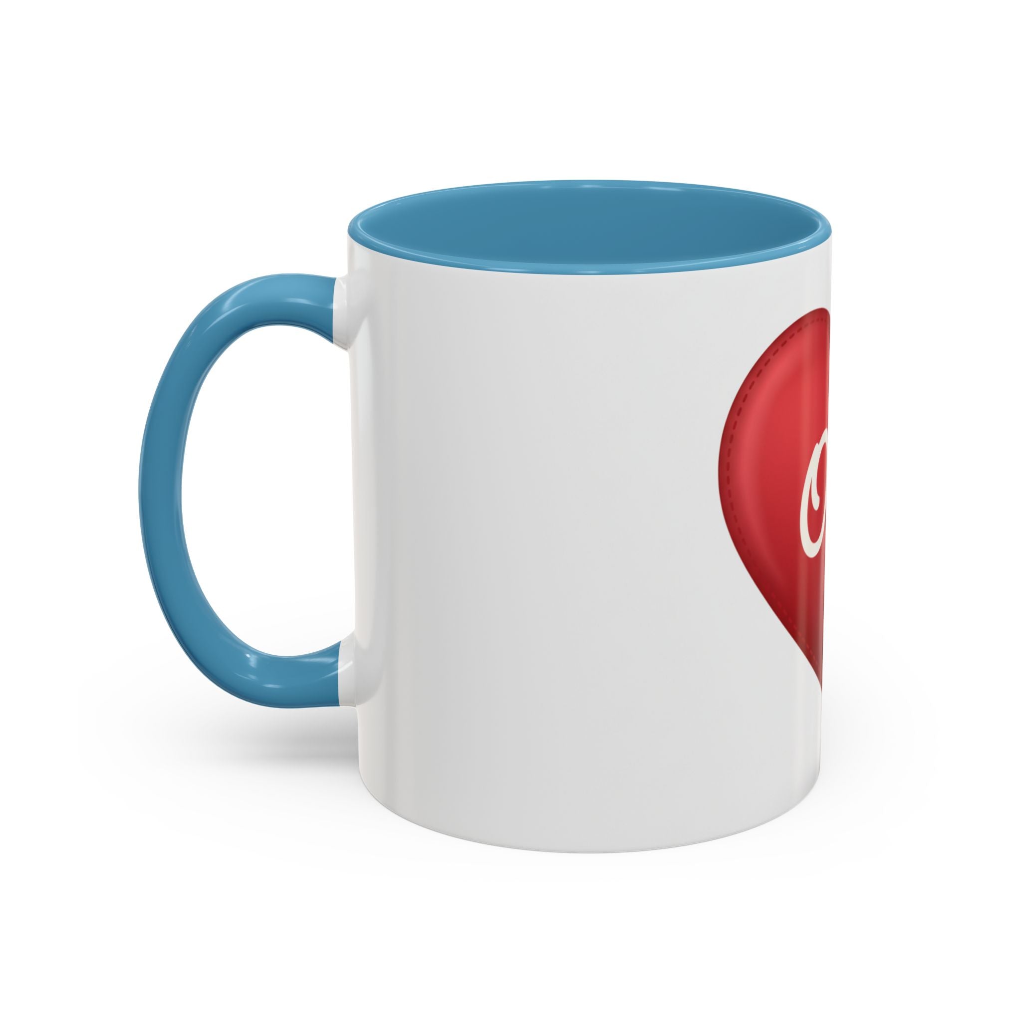 Opa Heart Coffee Mug – Accent Ceramic Mug for Grandpa, Father’s Day & Grandparent Gifts