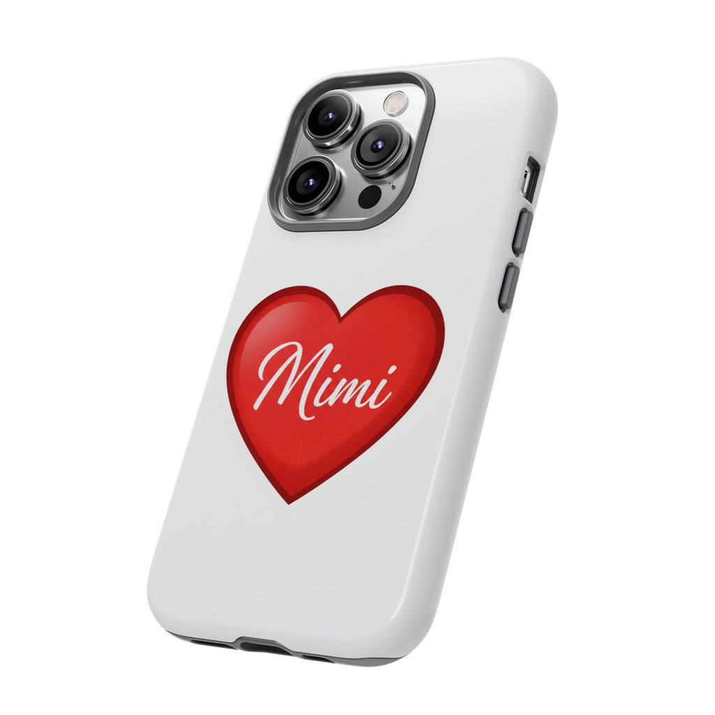 Mimi Heart Phone Case — Personalized Protective Phone Cover for Grandma, Mom & Loved Ones