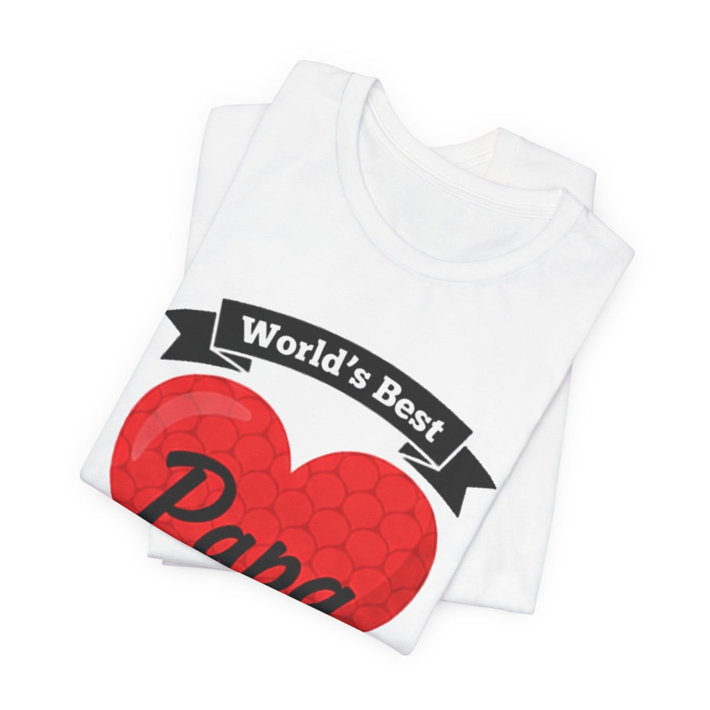 World's Best Papa Heart T-Shirt — Father's Day Gift Tee