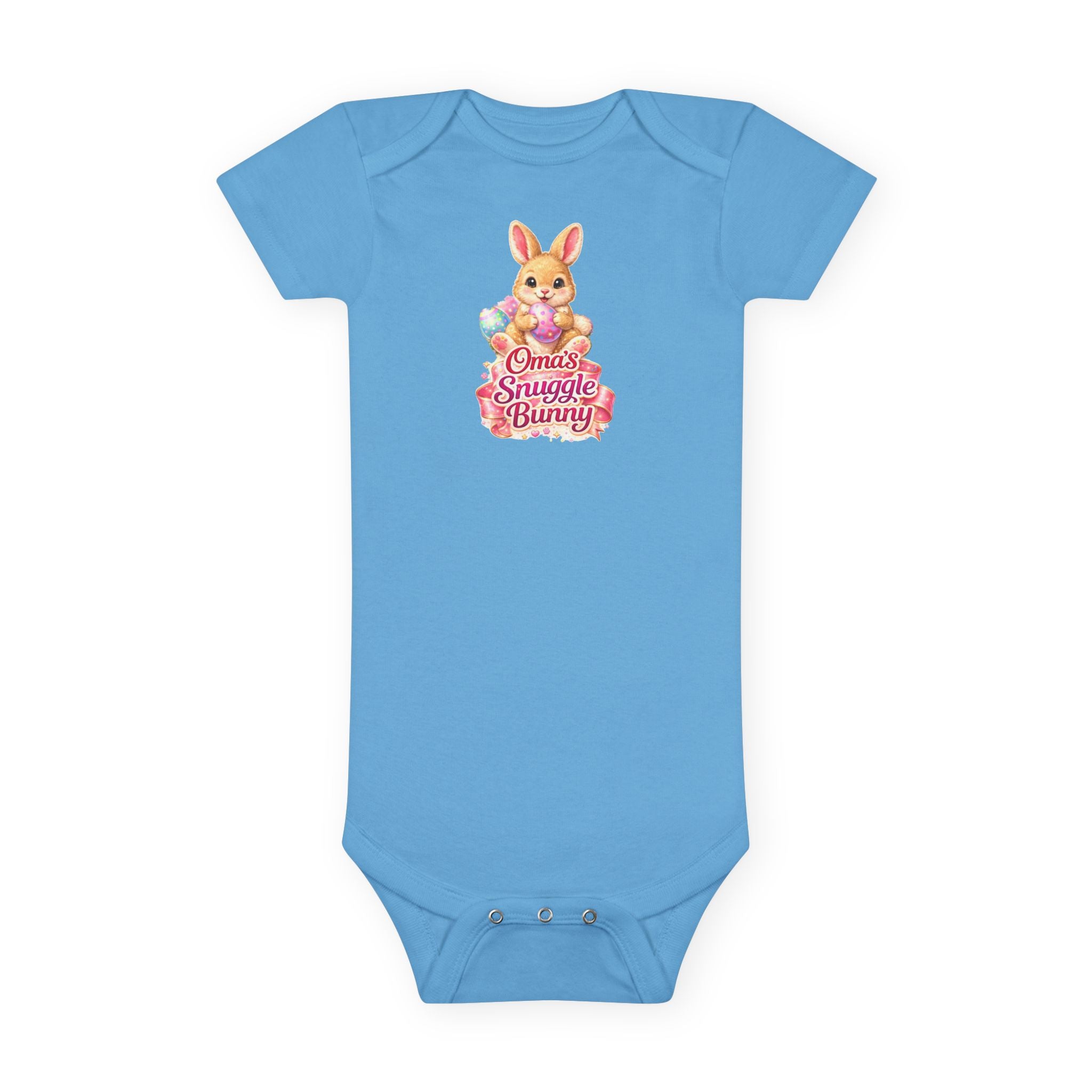 Oma's Snuggle Bunny Baby Onesie, Cute Bunny Floral Infant Bodysuit
