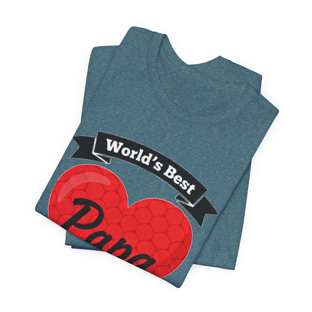 World's Best Papa Heart T-Shirt — Father's Day Gift Tee
