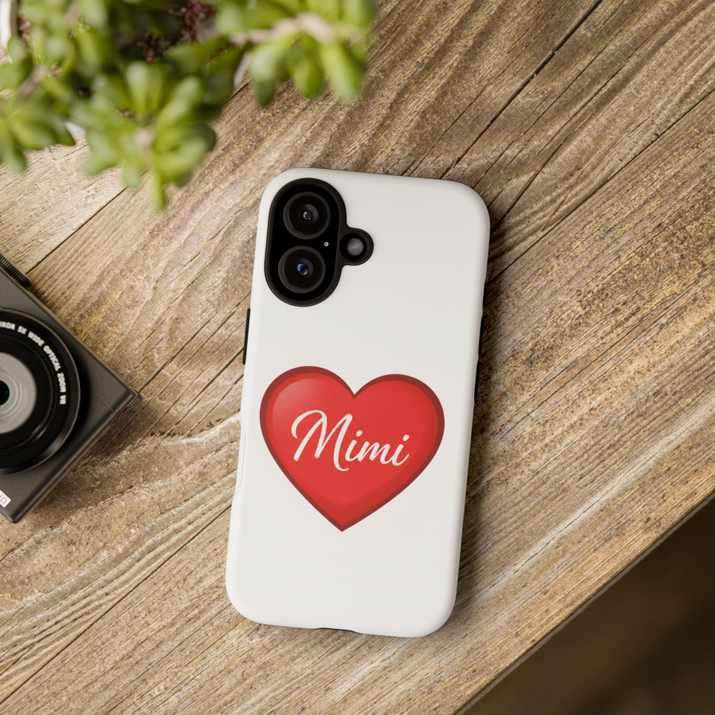 Mimi Heart Phone Case — Personalized Protective Phone Cover for Grandma, Mom & Loved Ones