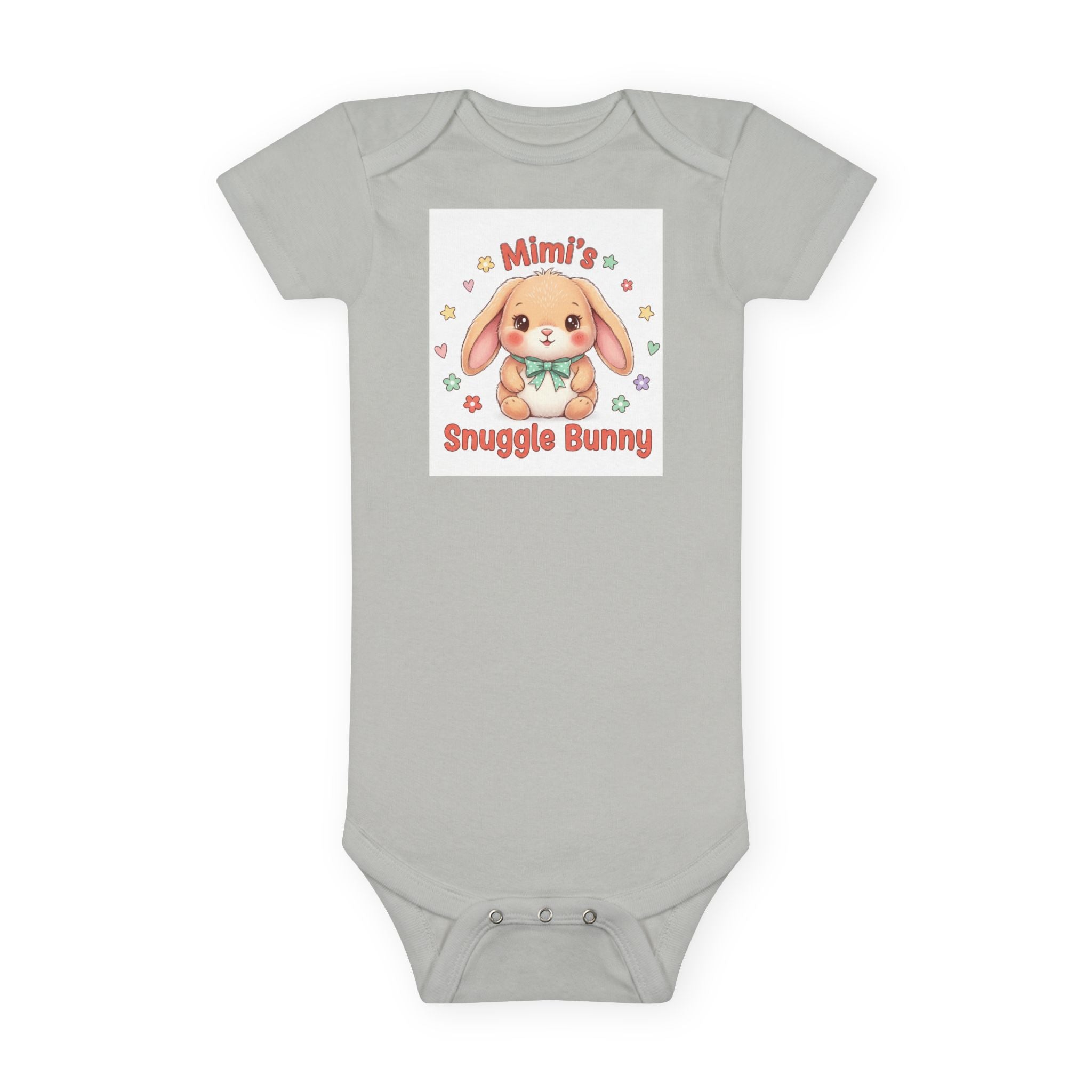Mimi's Snuggle Bunny Baby Onesie, Cute Bunny Illustration | Mimi's Snuggle Bunny