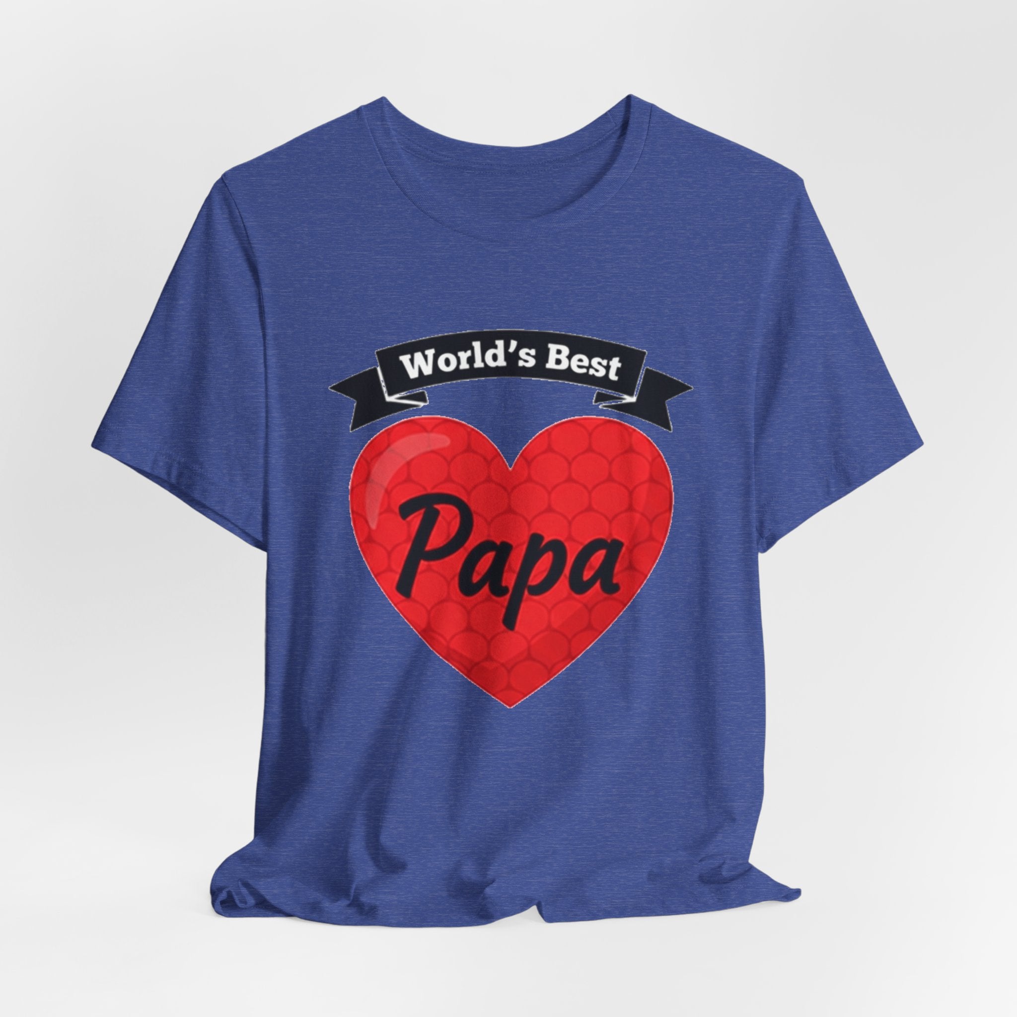 World's Best Papa Heart T-Shirt — Father's Day Gift Tee