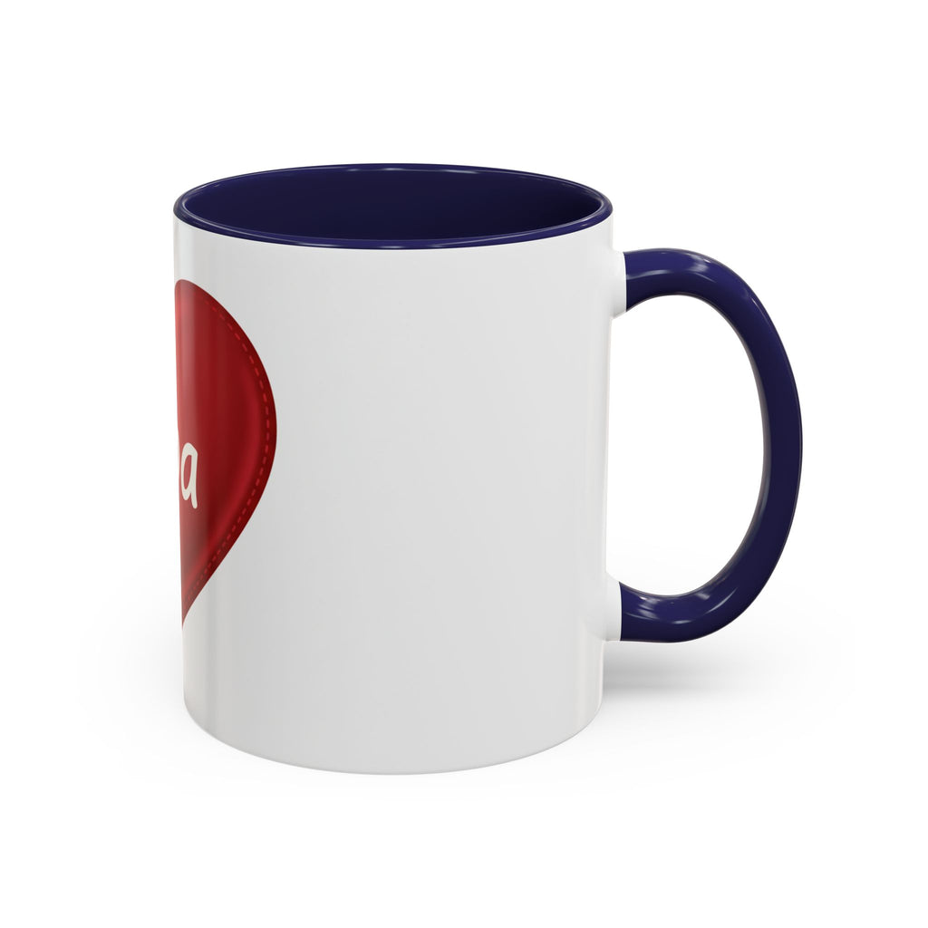 Opa Heart Coffee Mug – Accent Ceramic Mug for Grandpa, Father’s Day & Grandparent Gifts