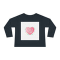 Opa's Girl Toddler Long Sleeve Tee | Pink Heart Love Design