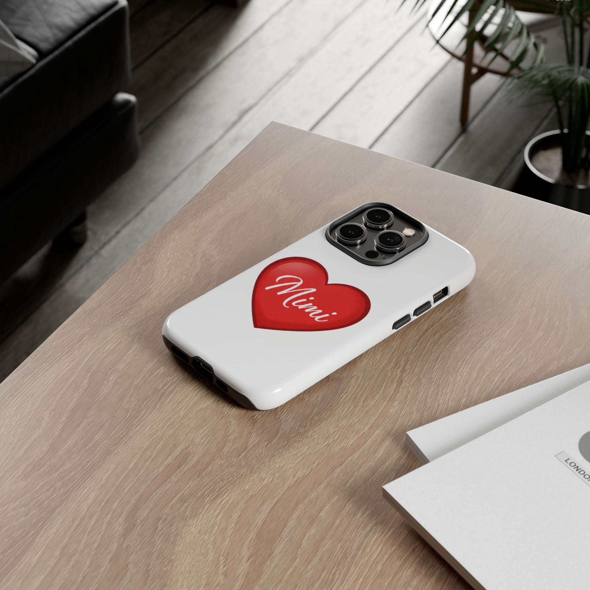 Mimi Heart Phone Case — Personalized Protective Phone Cover for Grandma, Mom & Loved Ones