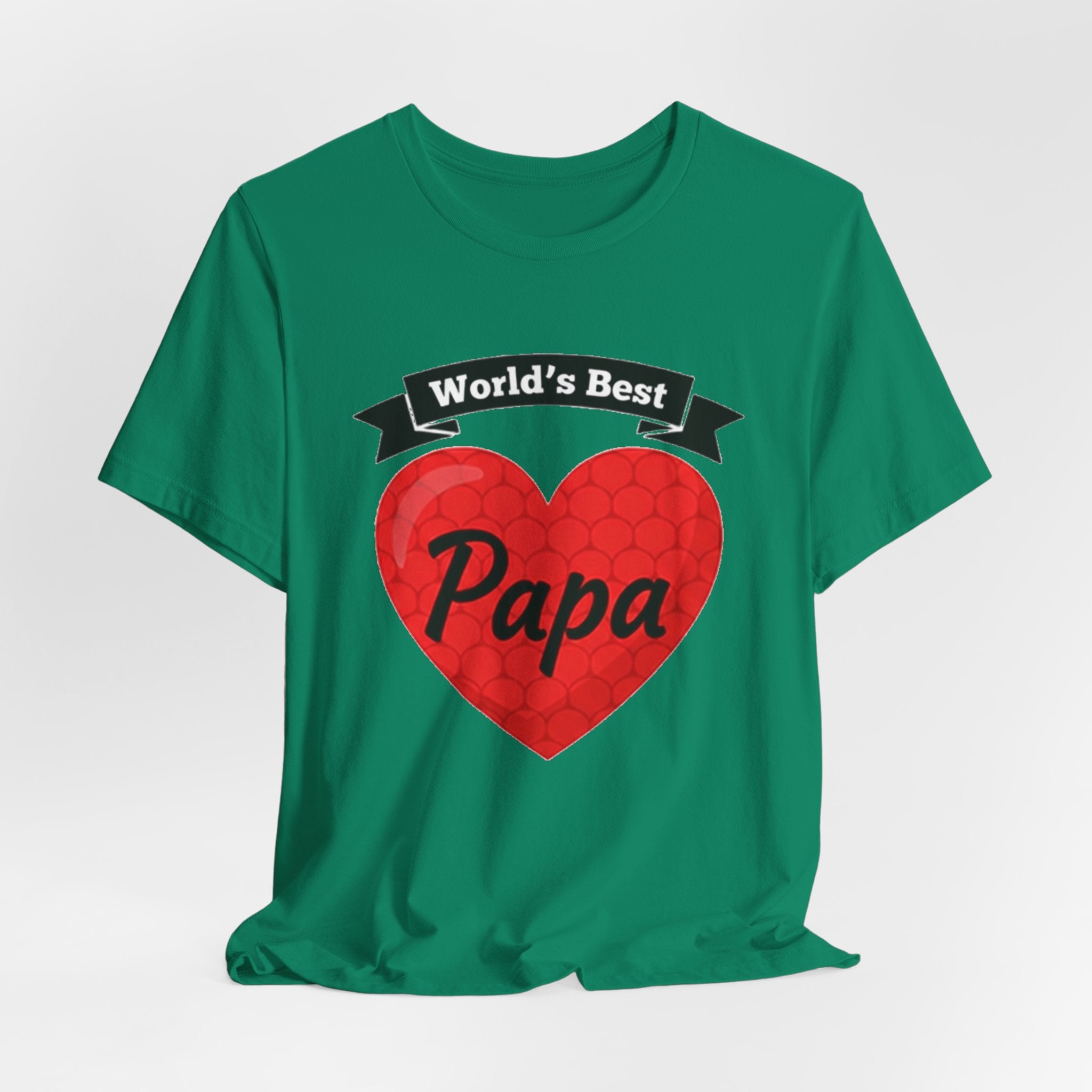 World's Best Papa Heart T-Shirt — Father's Day Gift Tee