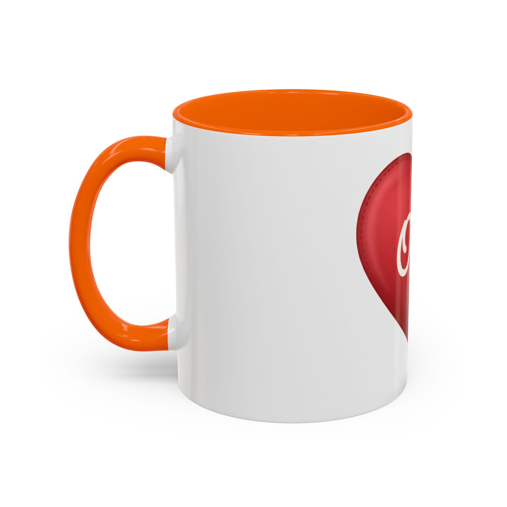 Opa Heart Coffee Mug – Accent Ceramic Mug for Grandpa, Father’s Day & Grandparent Gifts