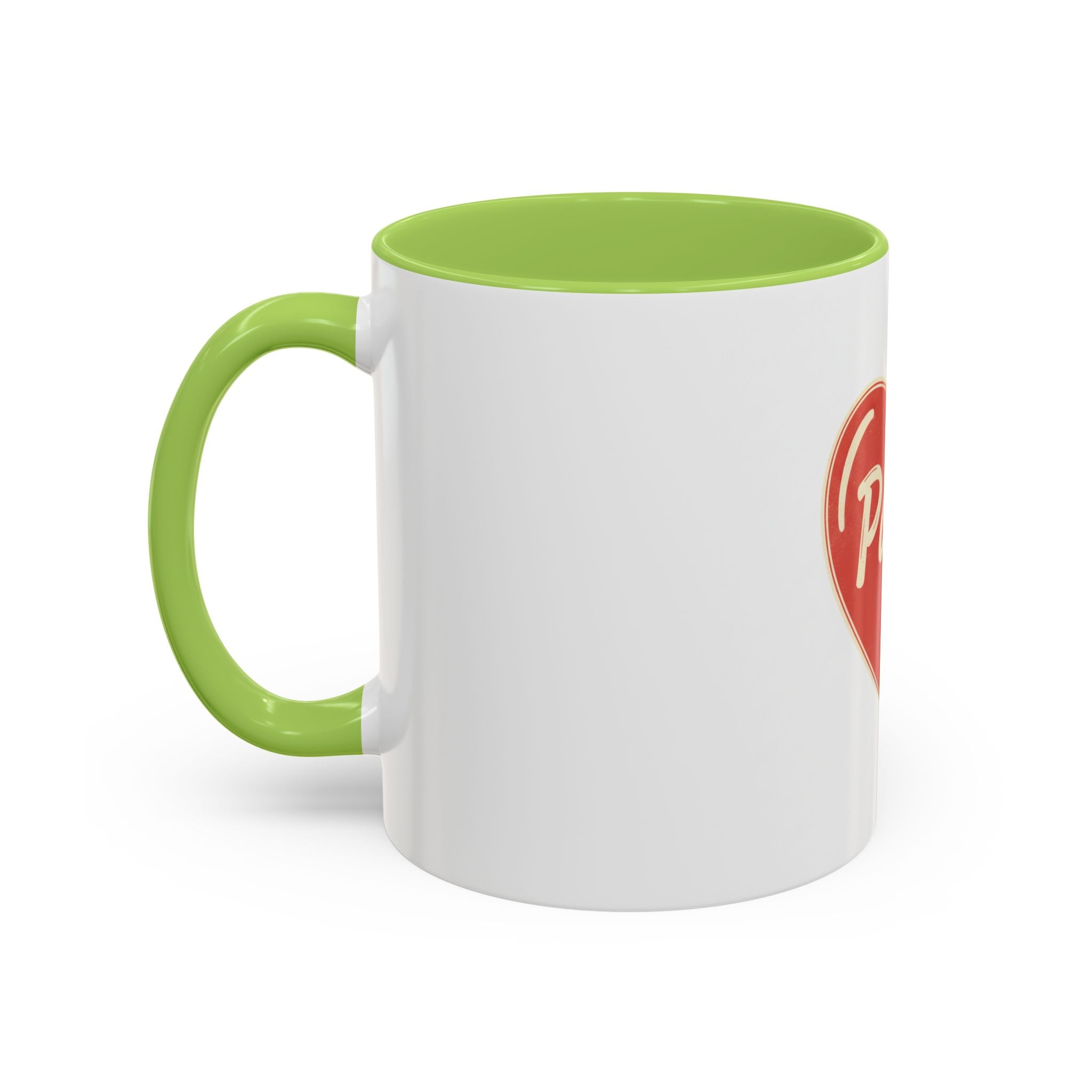 Papa Heart Accent Coffee Mug — Father’s Day Gift, 11/15oz