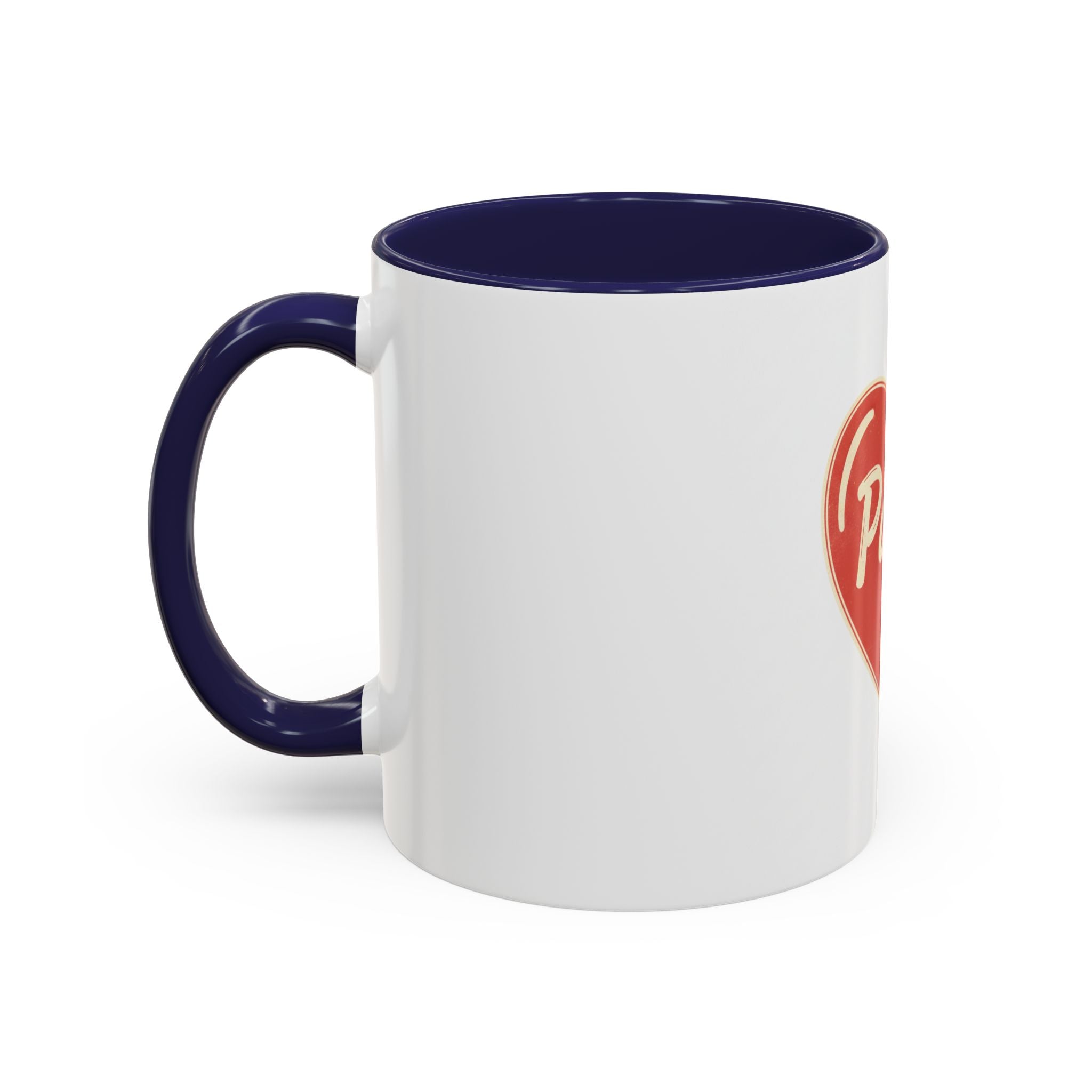Papa Heart Accent Coffee Mug — Father’s Day Gift, 11/15oz