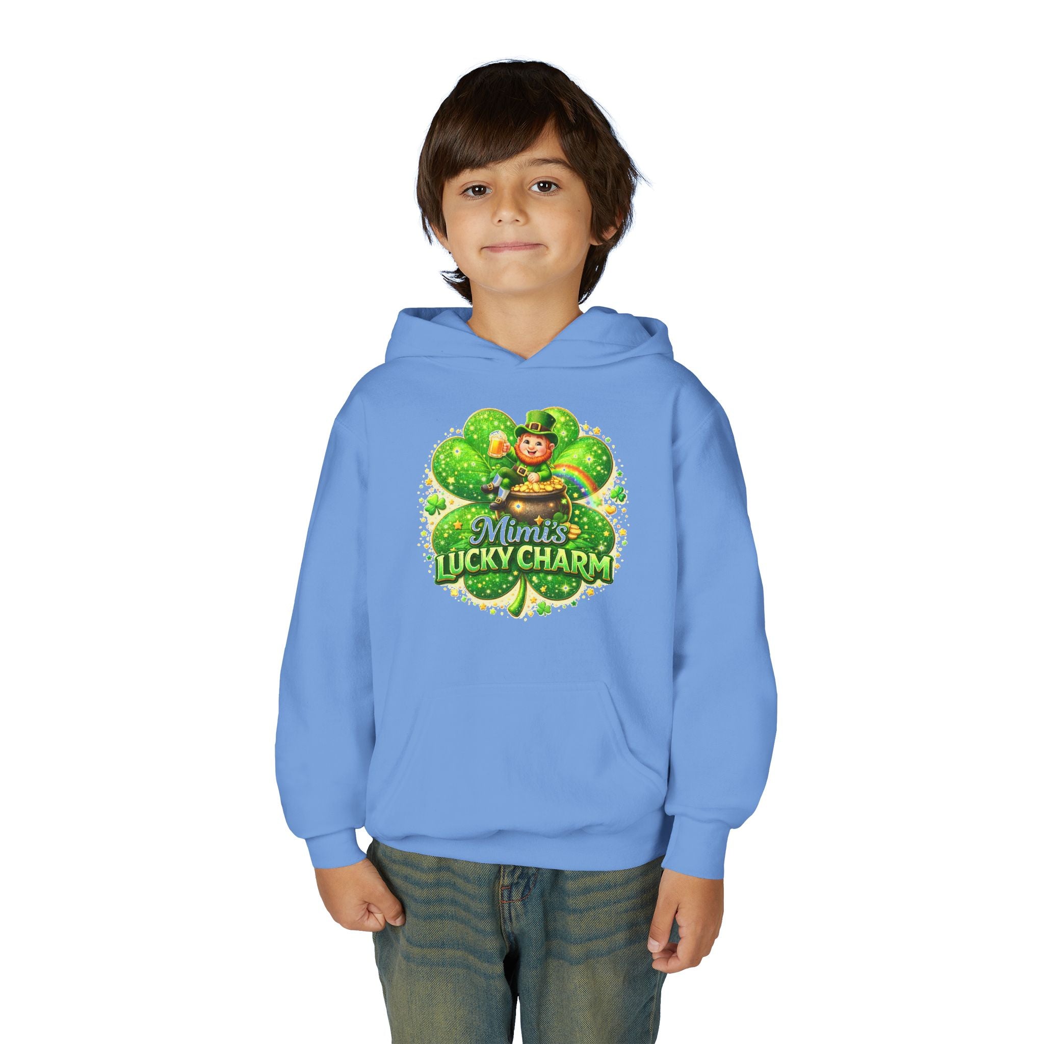 St. Patricks Day, Mimi, Youth Heavy Blend Hooded Sweatshirt