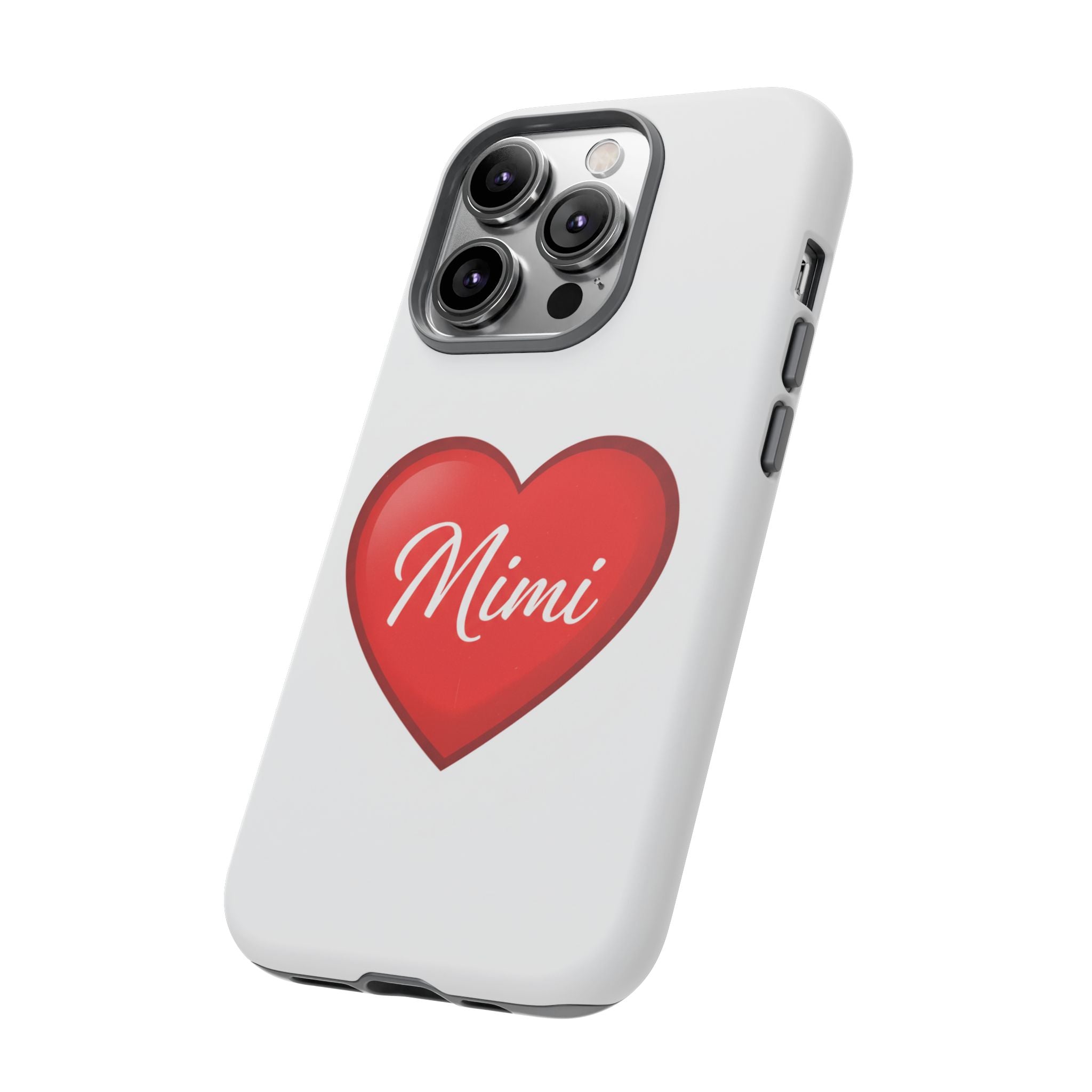 Mimi Heart Phone Case — Personalized Protective Phone Cover for Grandma, Mom & Loved Ones