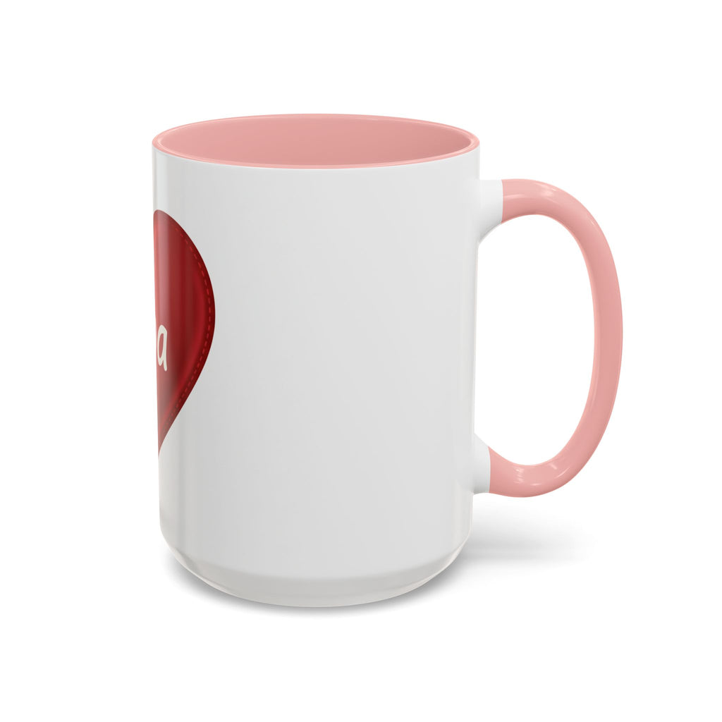Opa Heart Coffee Mug – Accent Ceramic Mug for Grandpa, Father’s Day & Grandparent Gifts