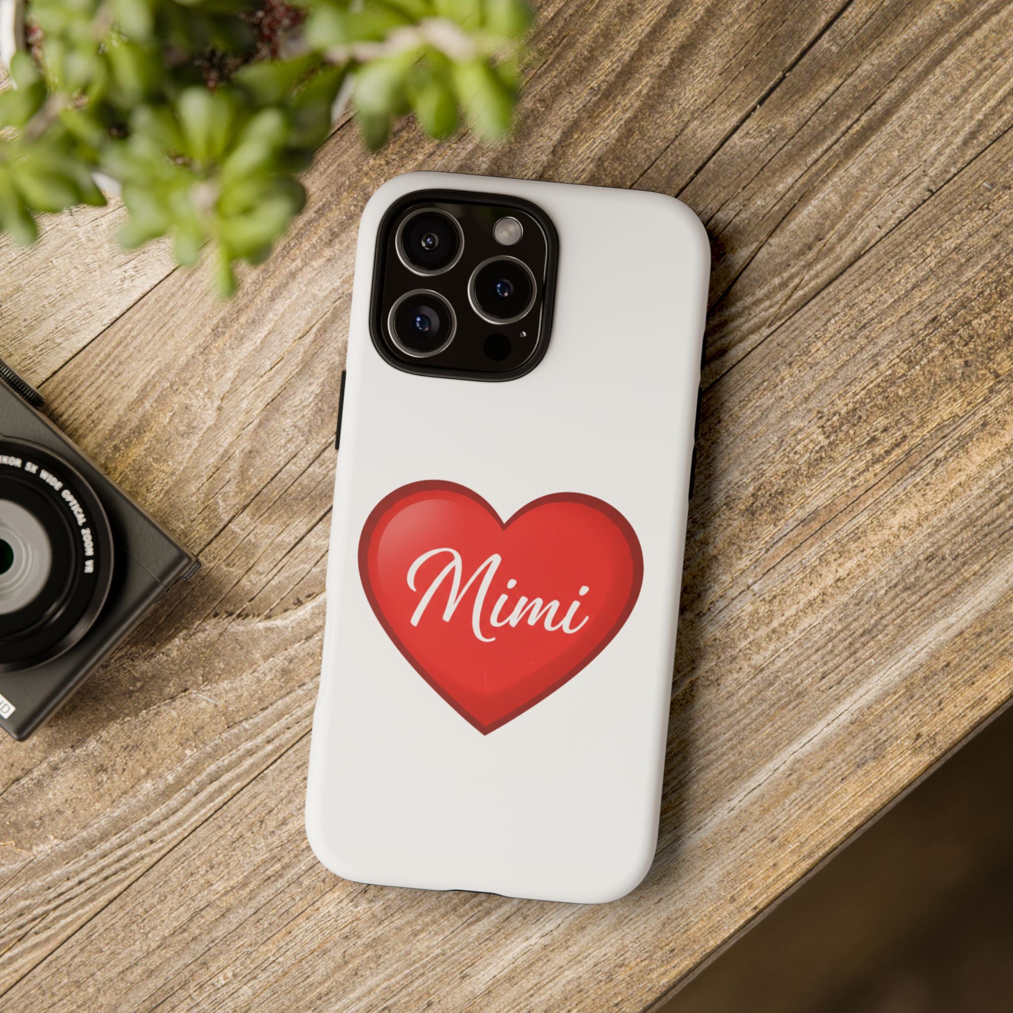 Mimi Heart Phone Case — Personalized Protective Phone Cover for Grandma, Mom & Loved Ones