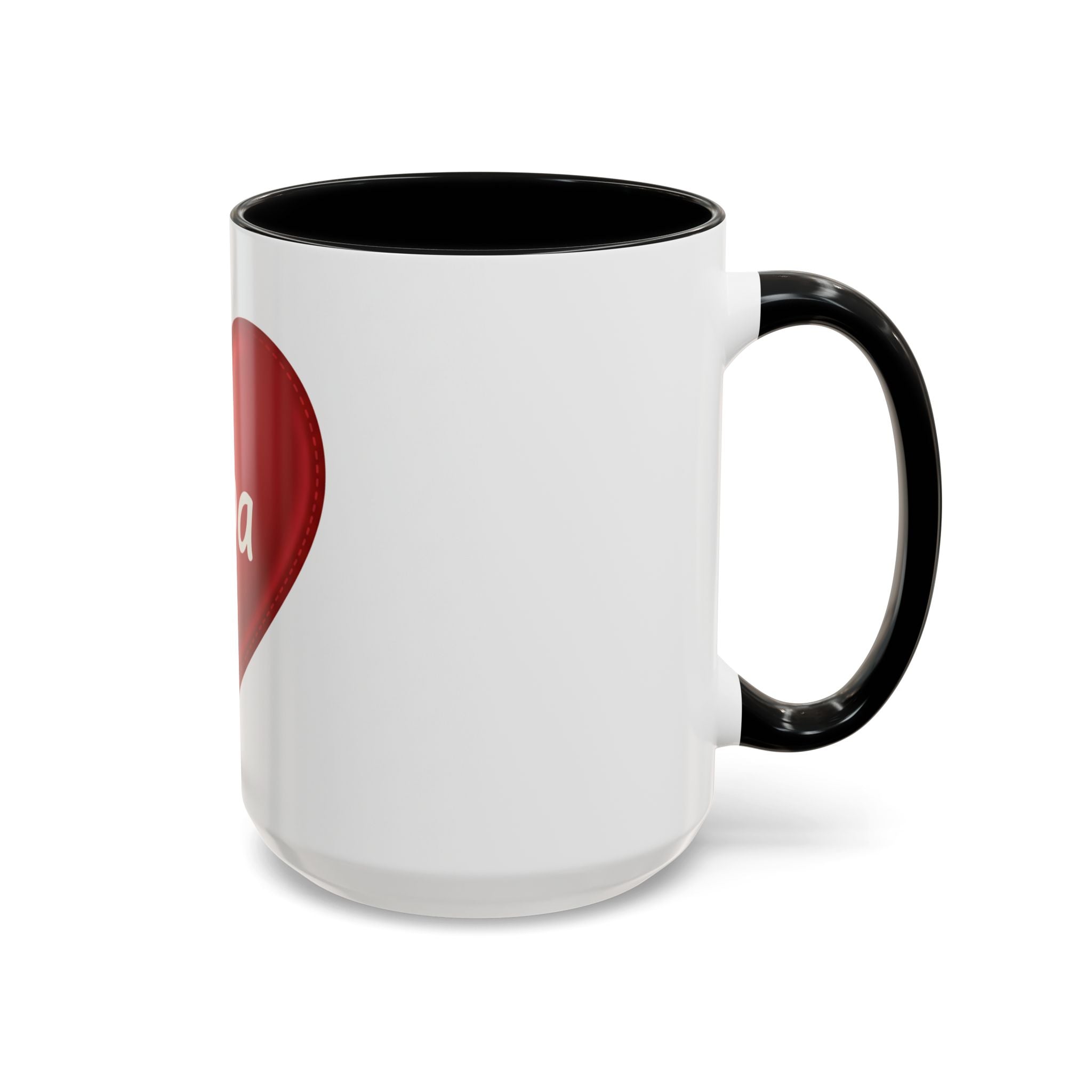 Opa Heart Coffee Mug – Accent Ceramic Mug for Grandpa, Father’s Day & Grandparent Gifts