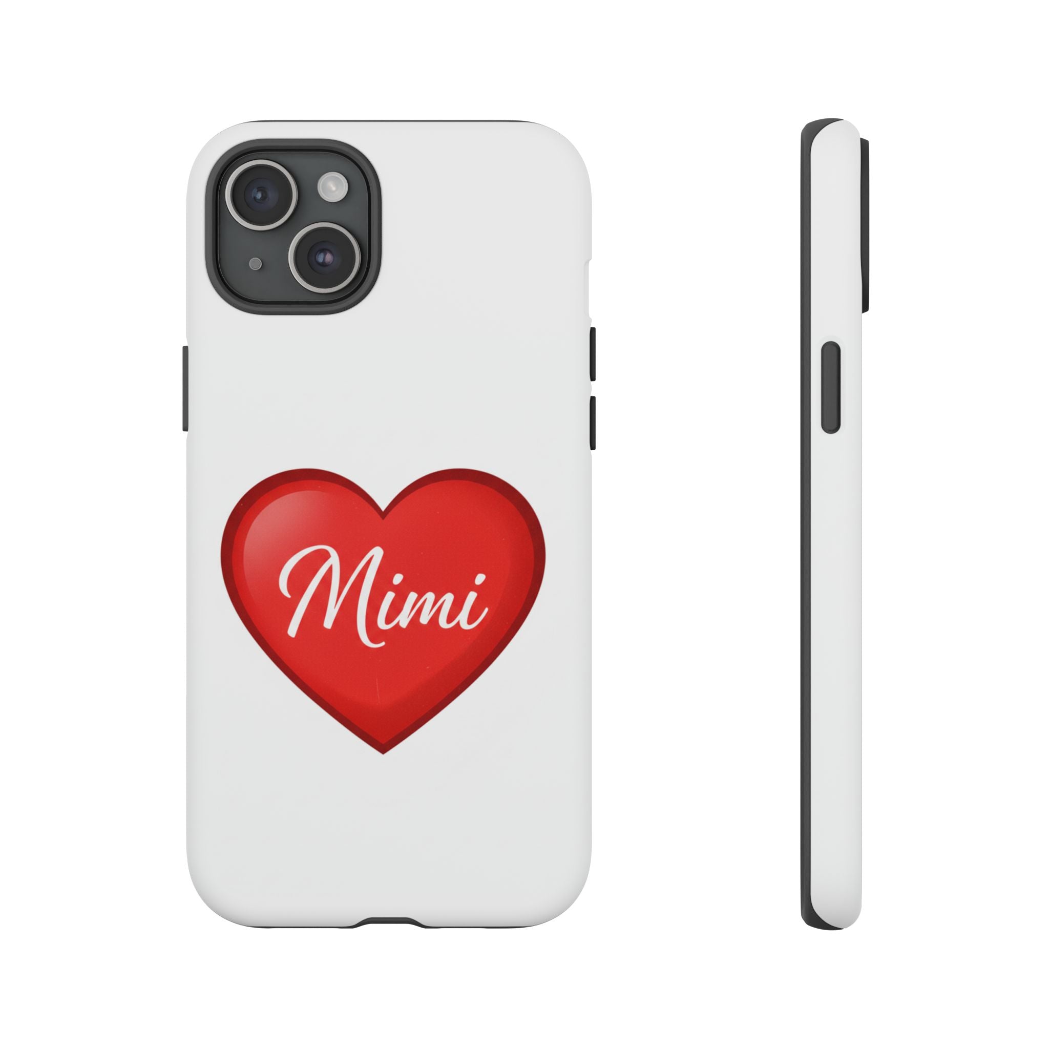 Mimi Heart Phone Case — Personalized Protective Phone Cover for Grandma, Mom & Loved Ones