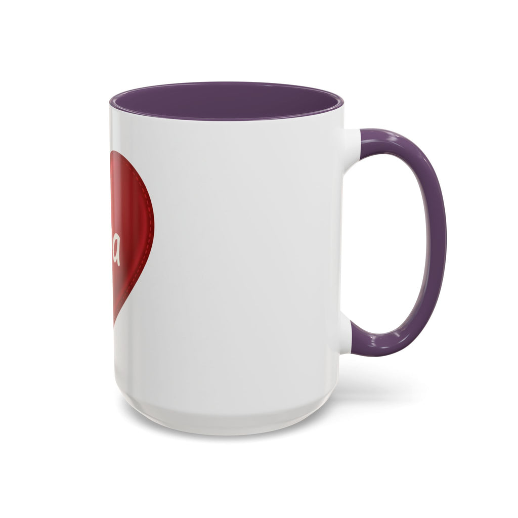 Opa Heart Coffee Mug – Accent Ceramic Mug for Grandpa, Father’s Day & Grandparent Gifts