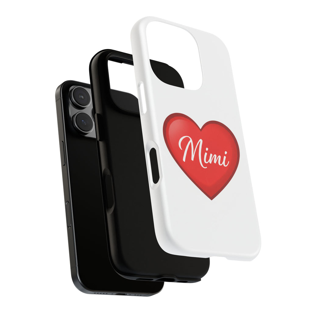 Mimi Heart Phone Case — Personalized Protective Phone Cover for Grandma, Mom & Loved Ones