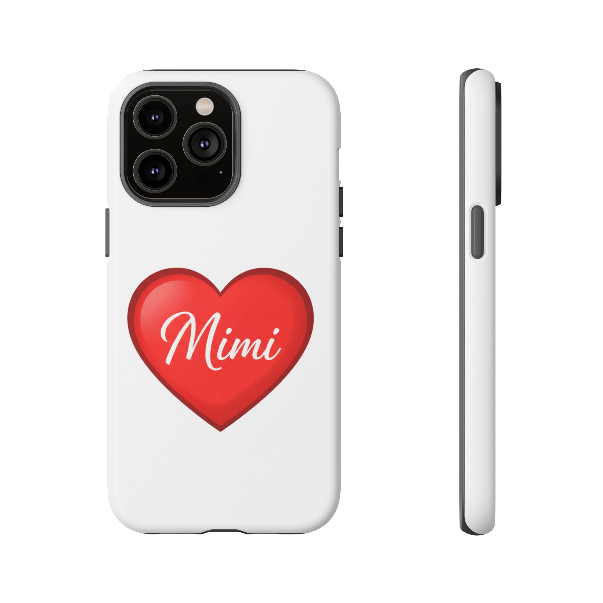 Mimi Heart Phone Case — Personalized Protective Phone Cover for Grandma, Mom & Loved Ones