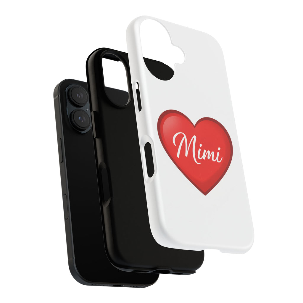 Mimi Heart Phone Case — Personalized Protective Phone Cover for Grandma, Mom & Loved Ones
