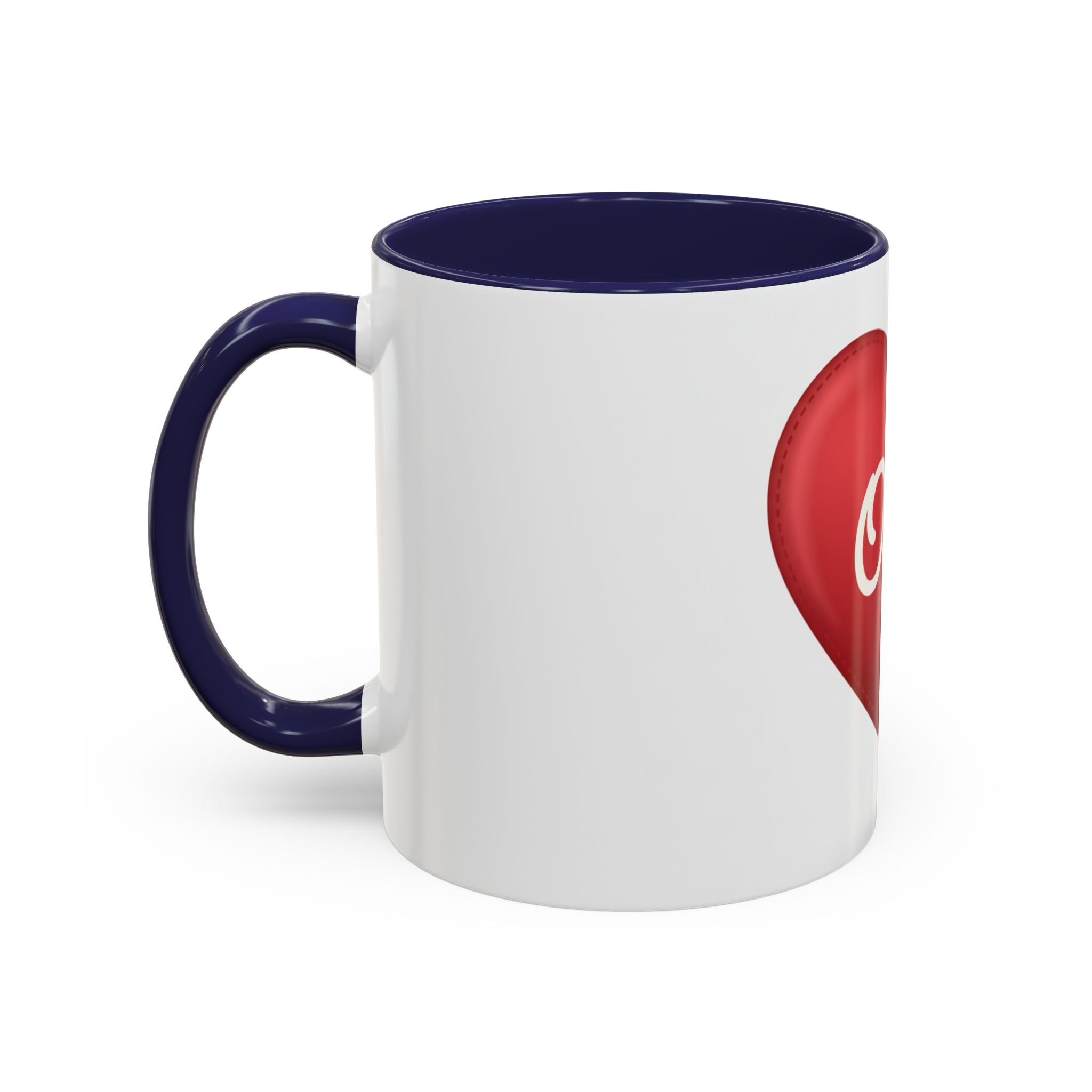 Opa Heart Coffee Mug – Accent Ceramic Mug for Grandpa, Father’s Day & Grandparent Gifts