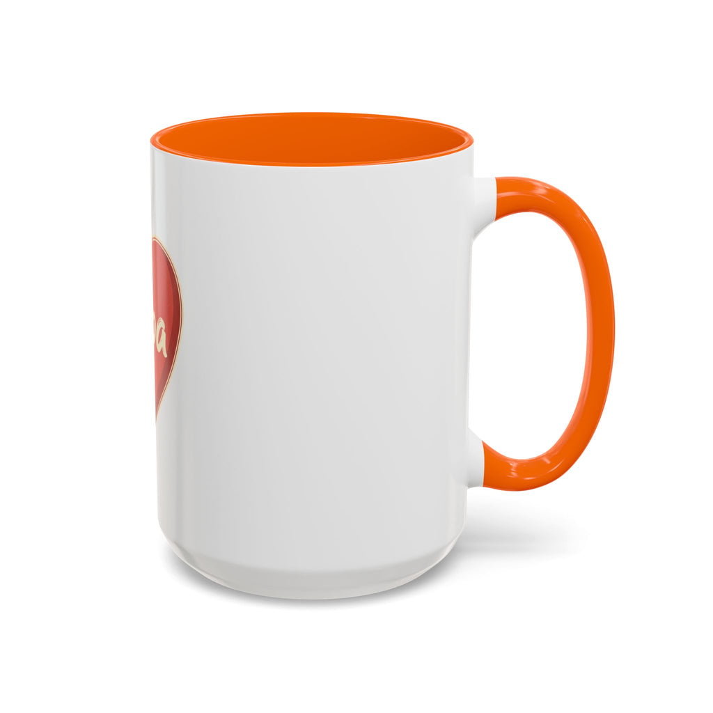 Papa Heart Accent Coffee Mug — Father’s Day Gift, 11/15oz