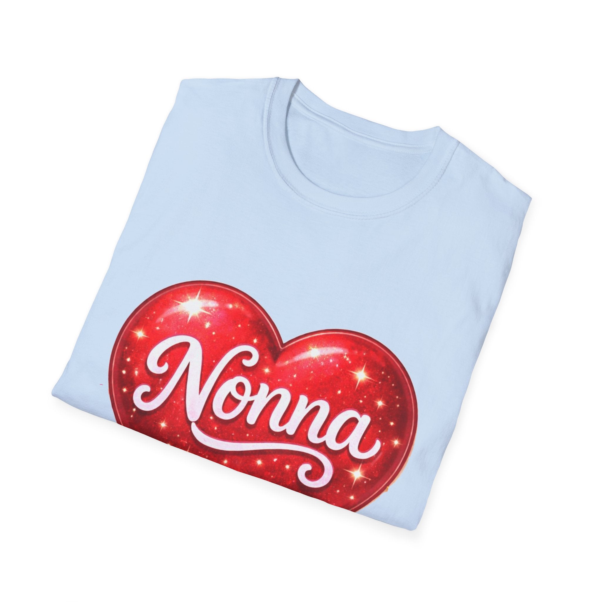 Nonna Heart T-Shirt – Grandma Love Gift Tee (Valentine’s Day/Mother’s Day)