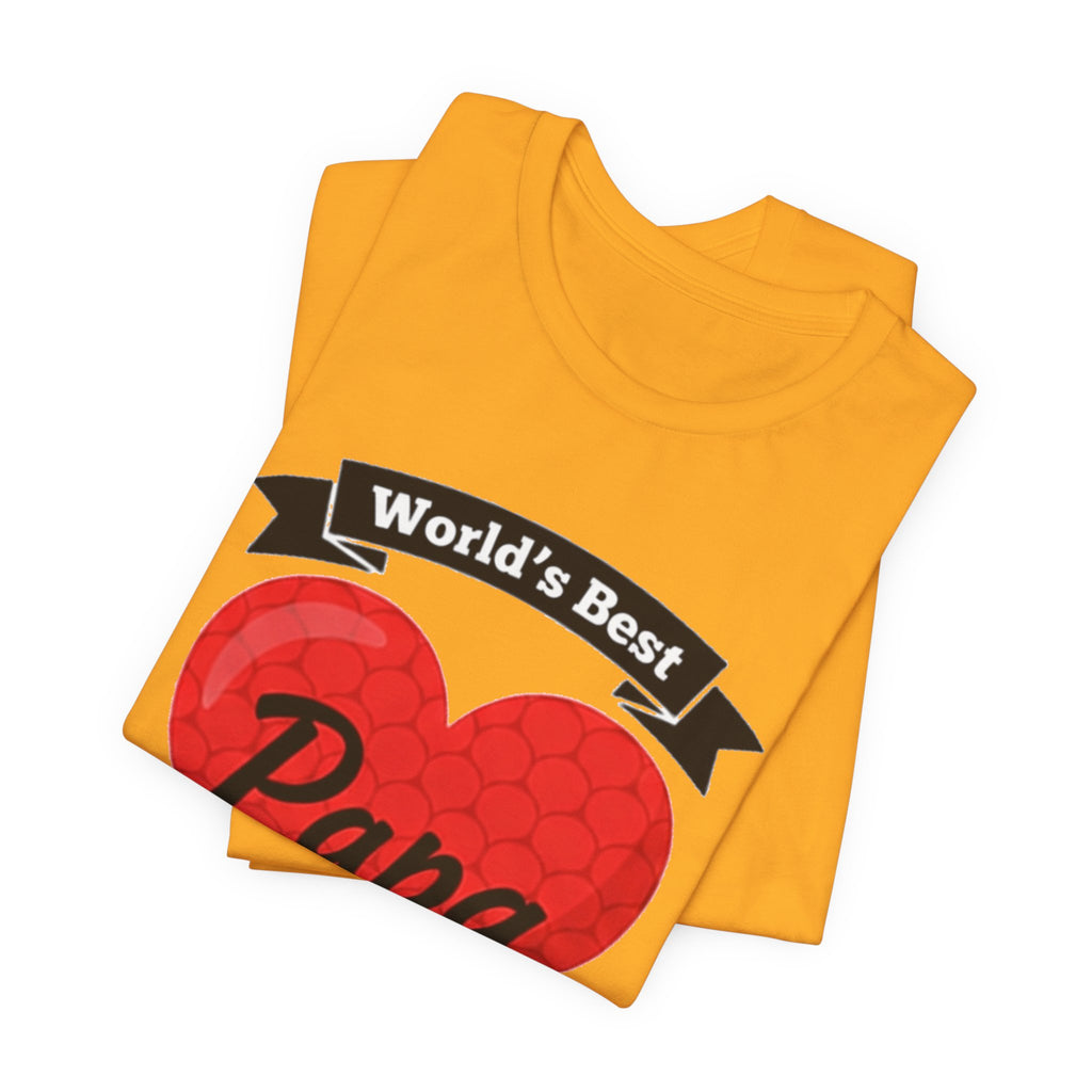 World's Best Papa Heart T-Shirt — Father's Day Gift Tee