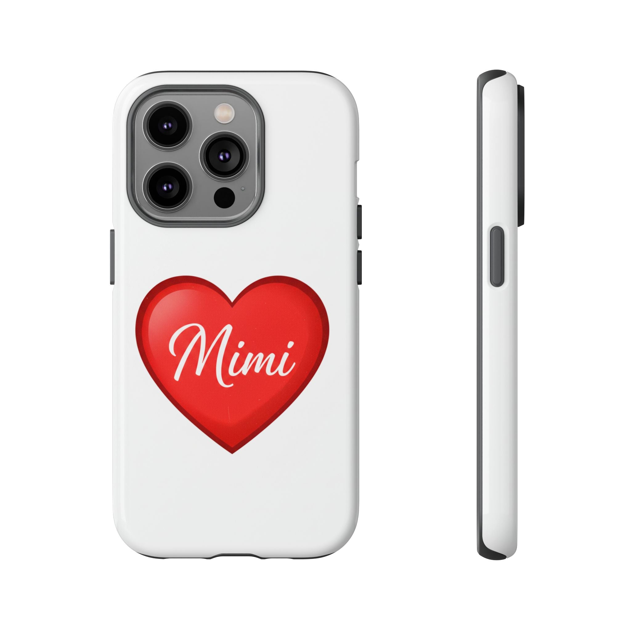 Mimi Heart Phone Case — Personalized Protective Phone Cover for Grandma, Mom & Loved Ones