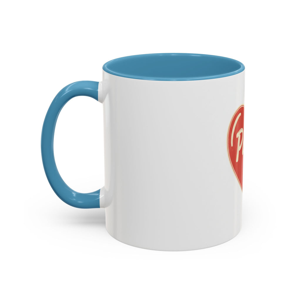 Papa Heart Accent Coffee Mug — Father’s Day Gift, 11/15oz