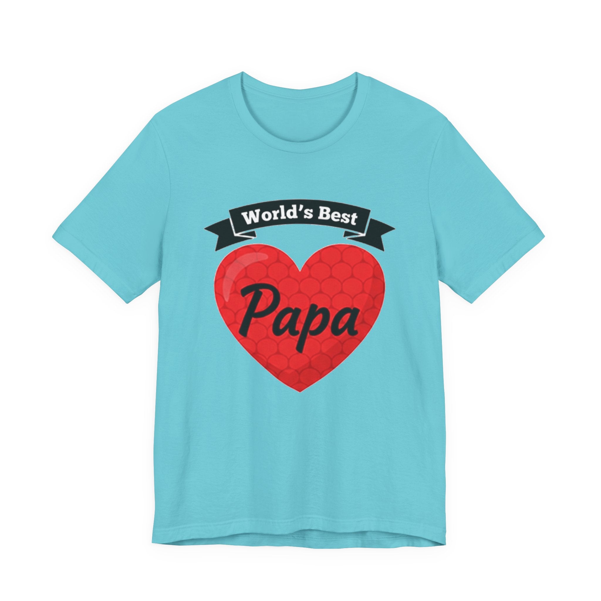 World's Best Papa Heart T-Shirt — Father's Day Gift Tee