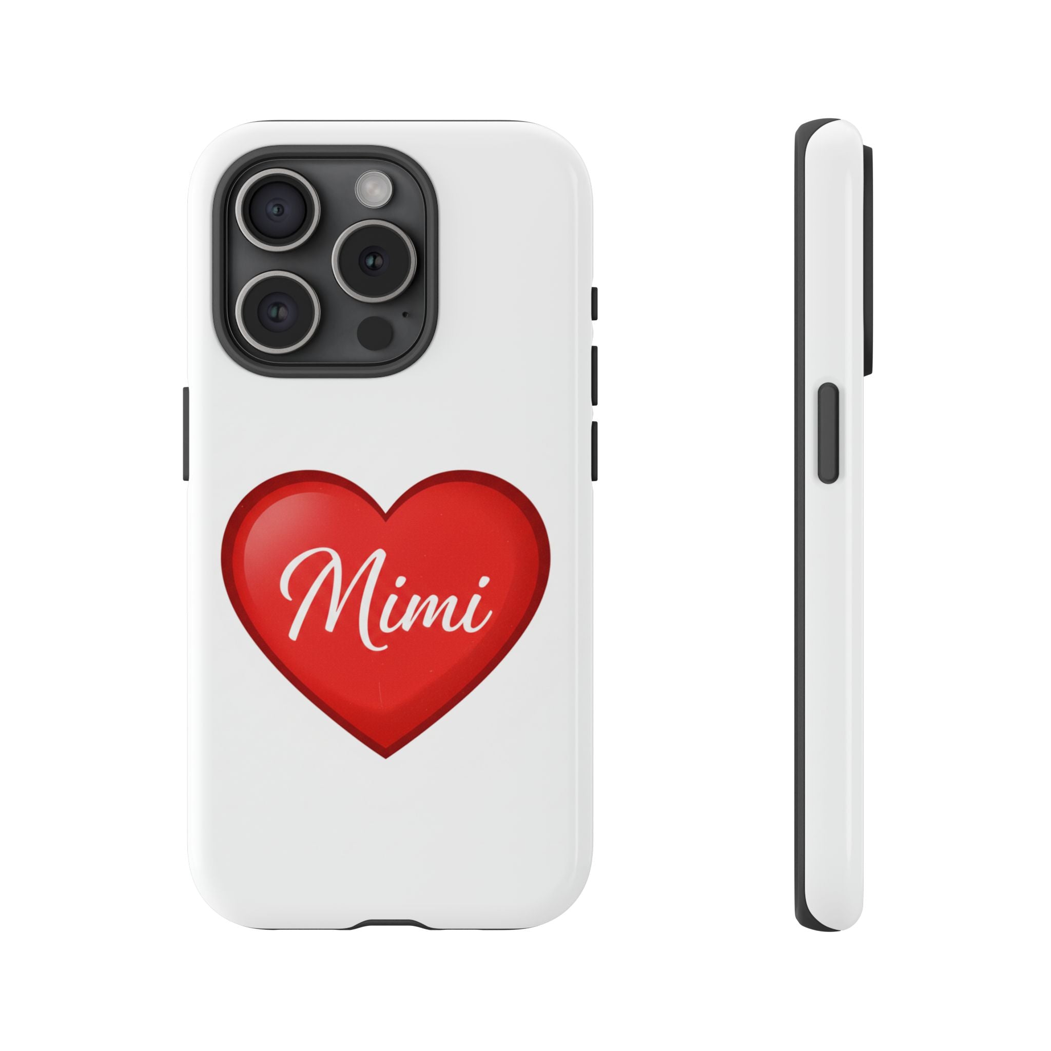Mimi Heart Phone Case — Personalized Protective Phone Cover for Grandma, Mom & Loved Ones