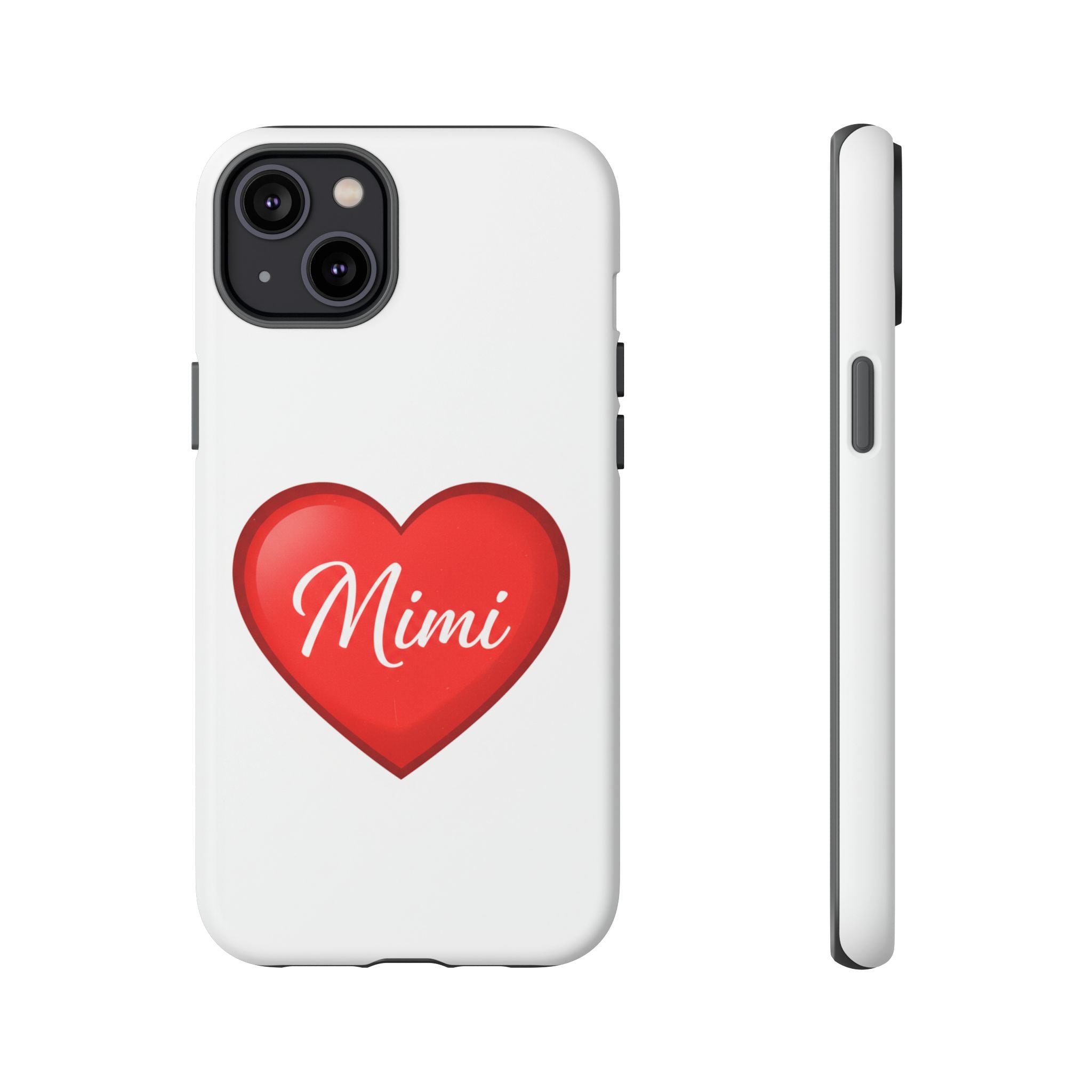 Mimi Heart Phone Case — Personalized Protective Phone Cover for Grandma, Mom & Loved Ones