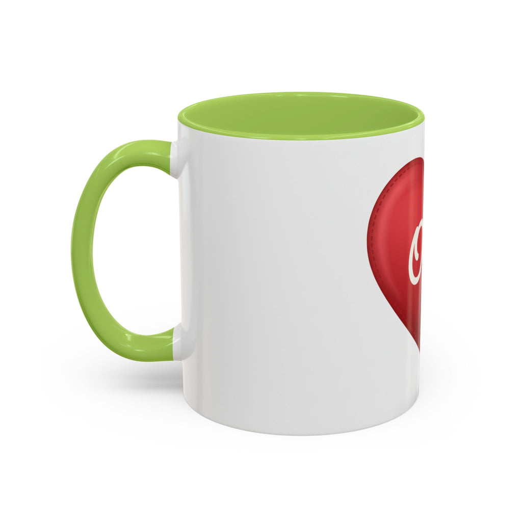 Opa Heart Coffee Mug – Accent Ceramic Mug for Grandpa, Father’s Day & Grandparent Gifts