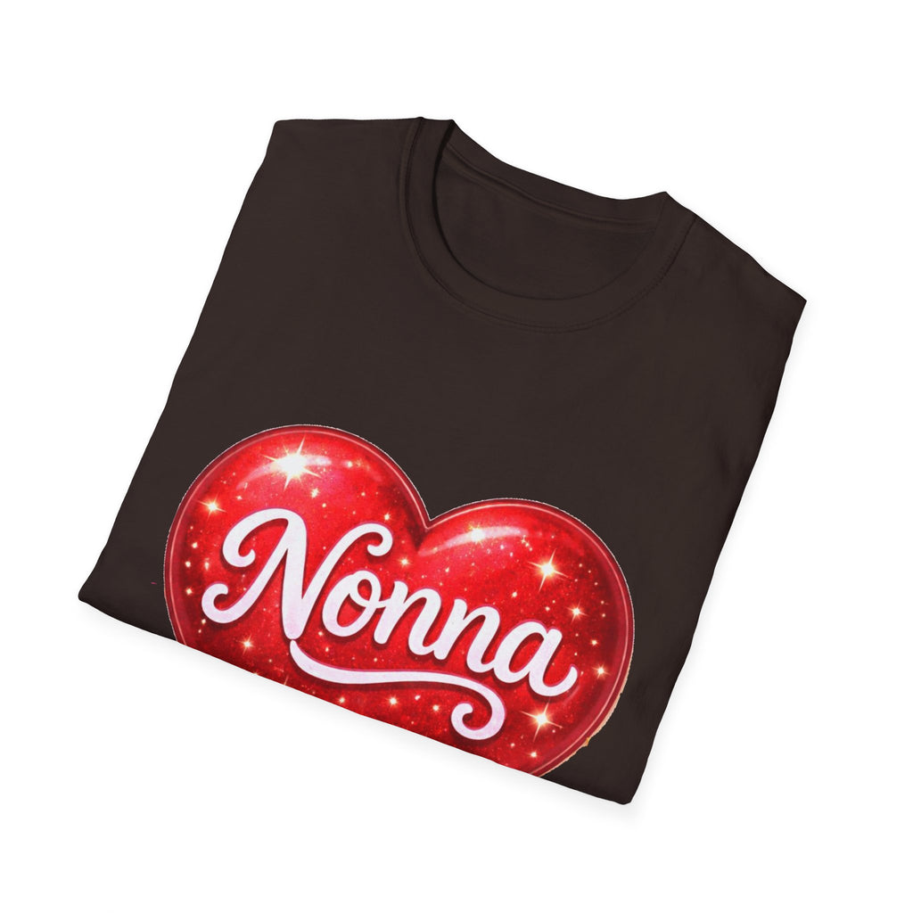 Nonna Heart T-Shirt – Grandma Love Gift Tee (Valentine’s Day/Mother’s Day)