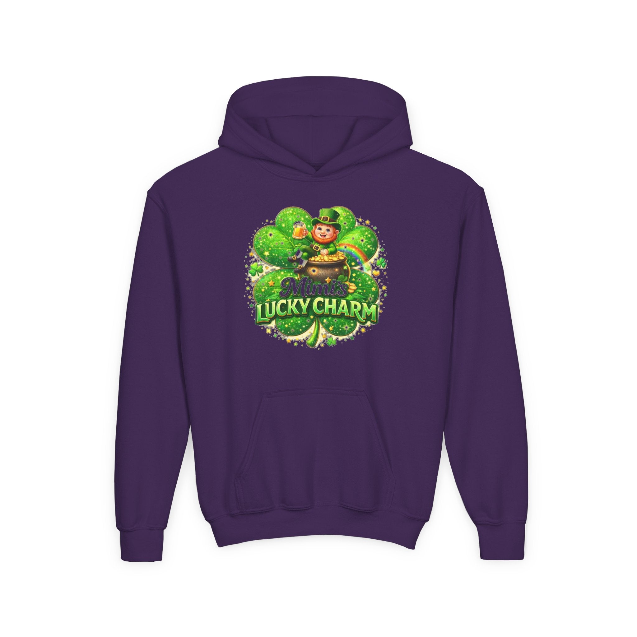 St. Patricks Day, Mimi, Youth Heavy Blend Hooded Sweatshirt