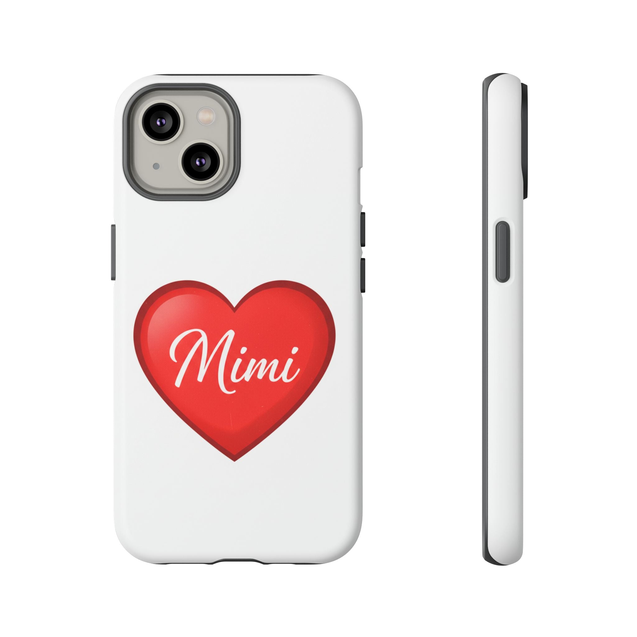Mimi Heart Phone Case — Personalized Protective Phone Cover for Grandma, Mom & Loved Ones
