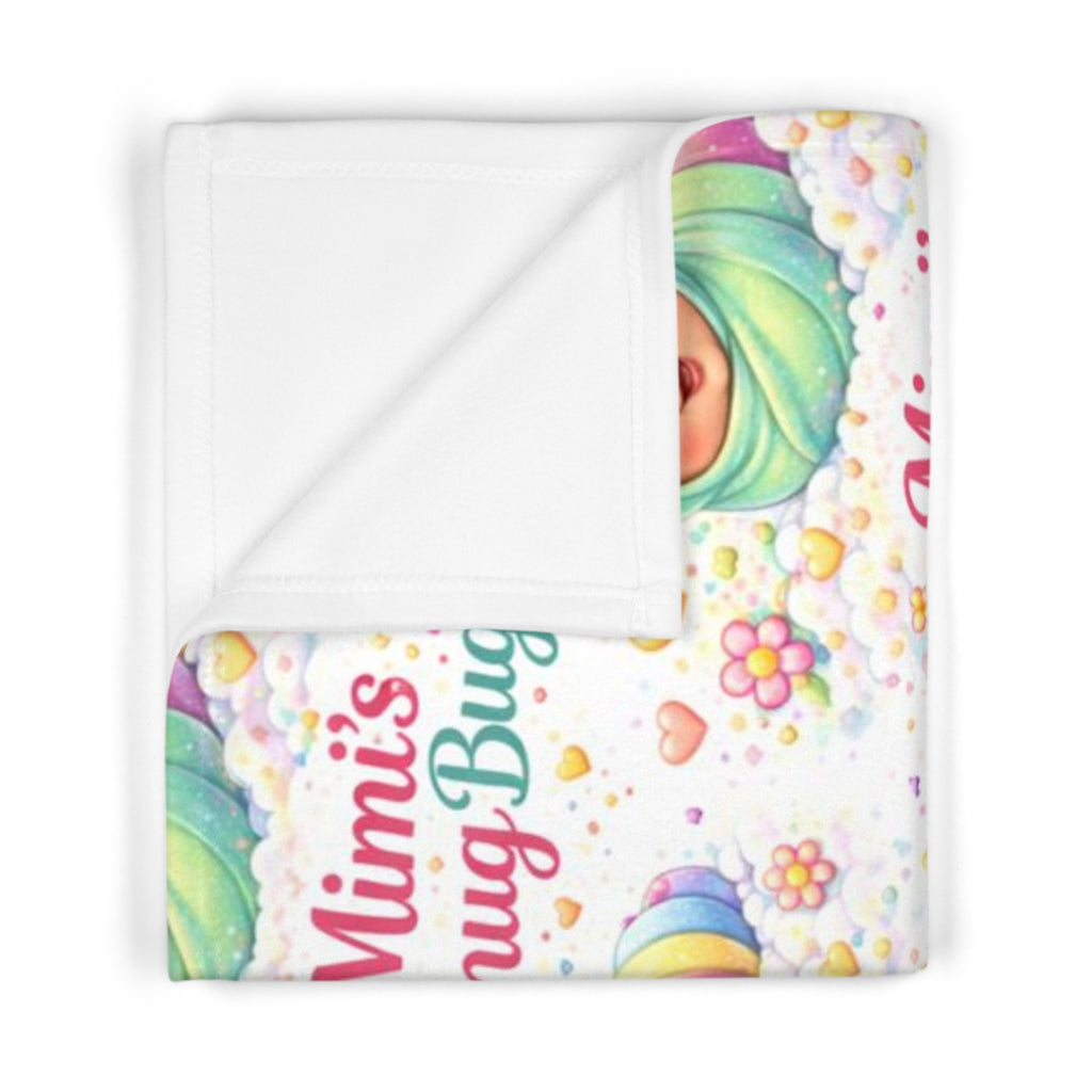 Mimi's Snug Bug Baby Blanket — Soft Fleece Keepsake for Newborns & Grandmothers