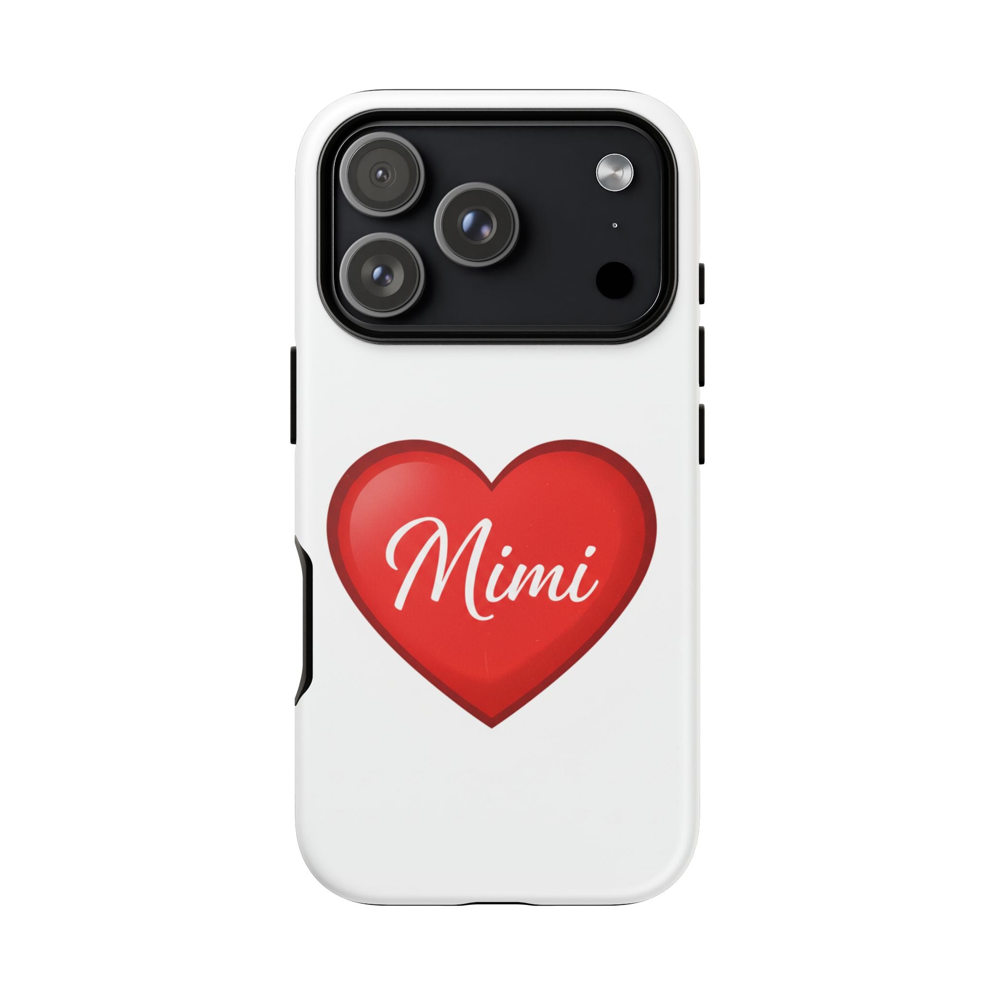 Mimi Heart Phone Case — Personalized Protective Phone Cover for Grandma, Mom & Loved Ones
