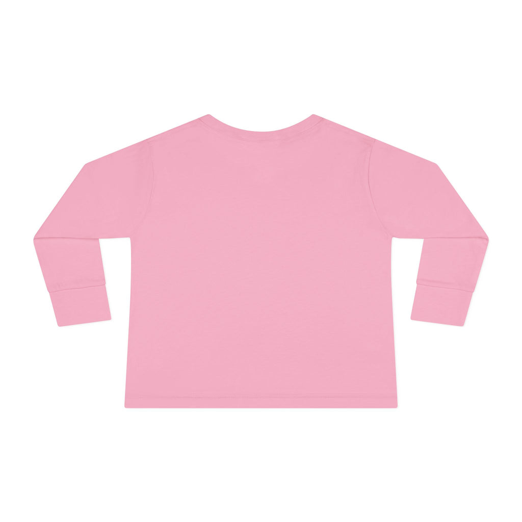 Opa's Girl Toddler Long Sleeve Tee | Pink Heart Love Design