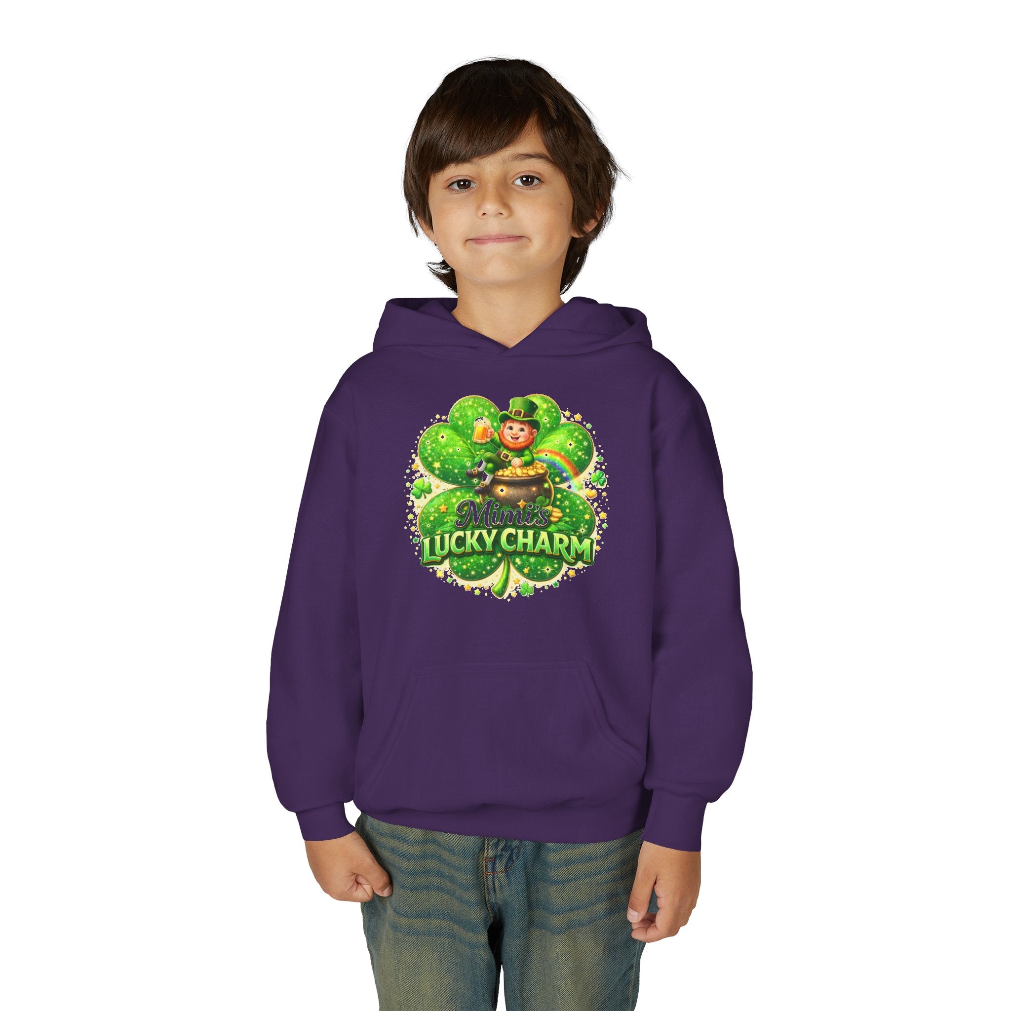 St. Patricks Day, Mimi, Youth Heavy Blend Hooded Sweatshirt