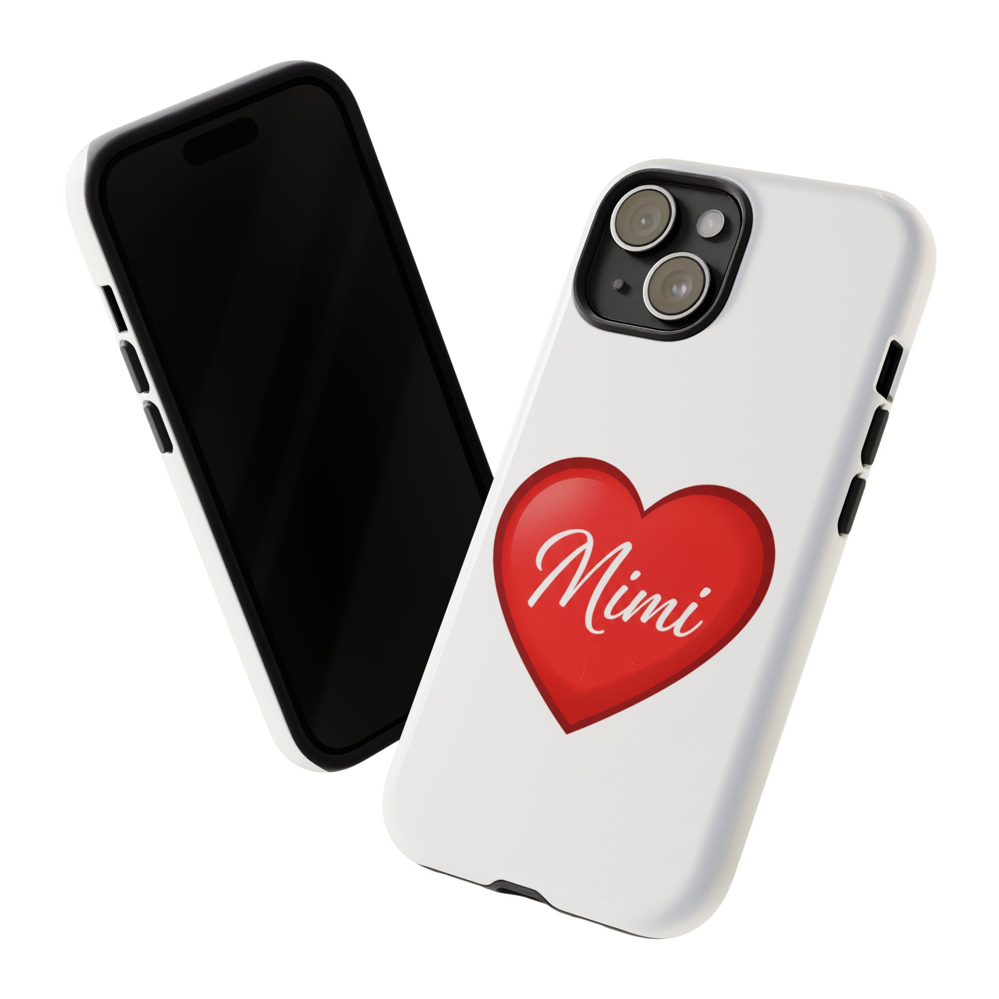 Mimi Heart Phone Case — Personalized Protective Phone Cover for Grandma, Mom & Loved Ones