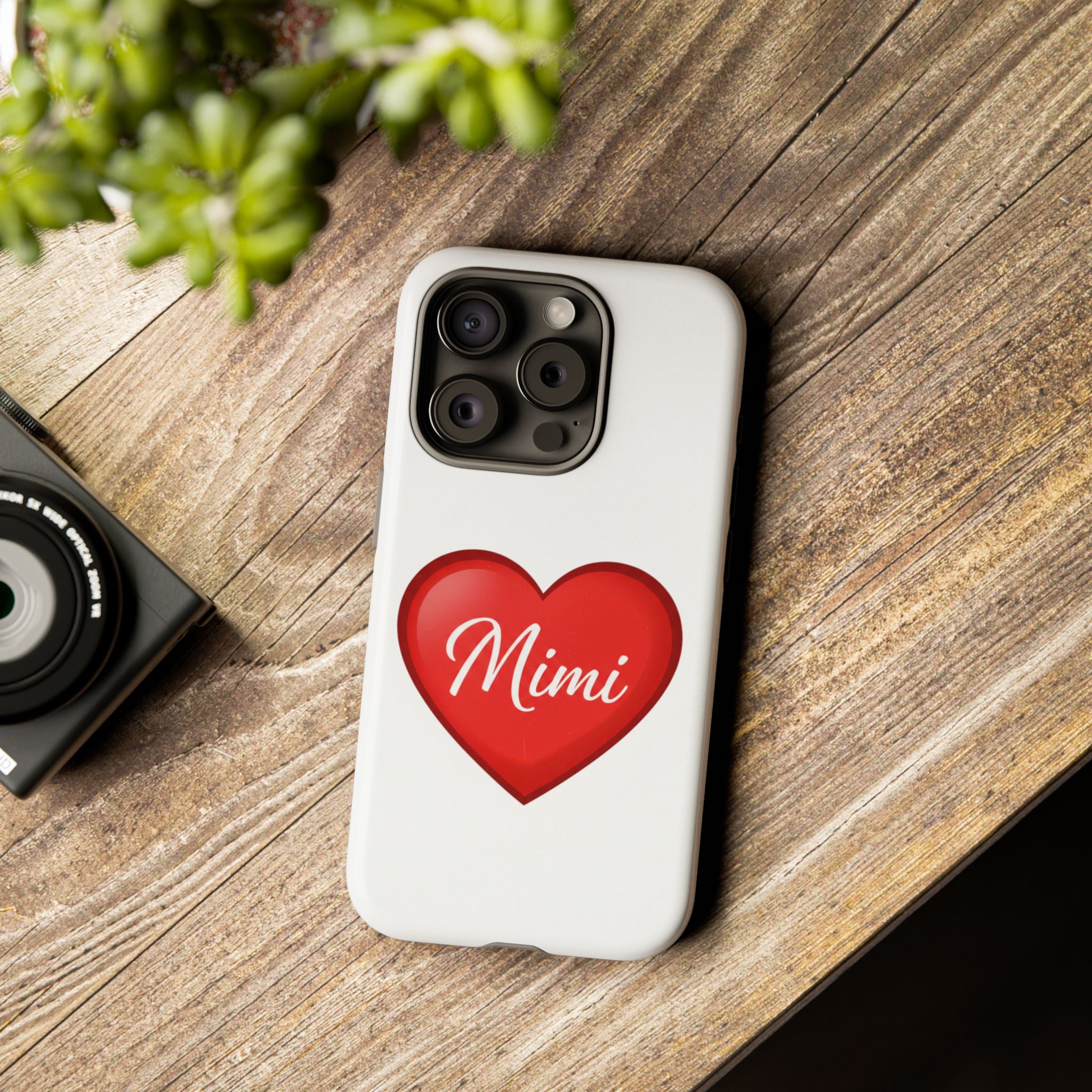 Mimi Heart Phone Case — Personalized Protective Phone Cover for Grandma, Mom & Loved Ones